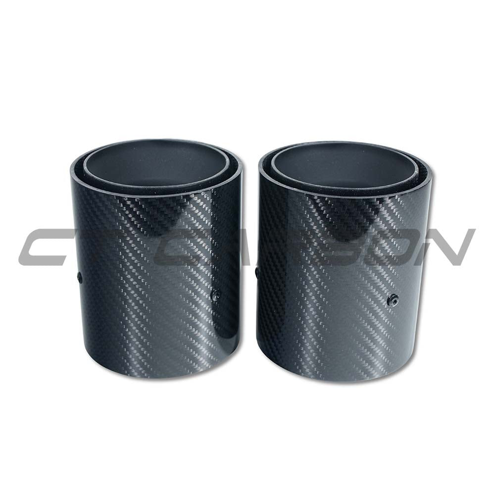 CT CARBON BMW F40/F44 M135i & M235i CARBON FIBRE EXHAUST TIPS - MATTE BLACK (SET OF 2) | SWISS HOMOLOGATED