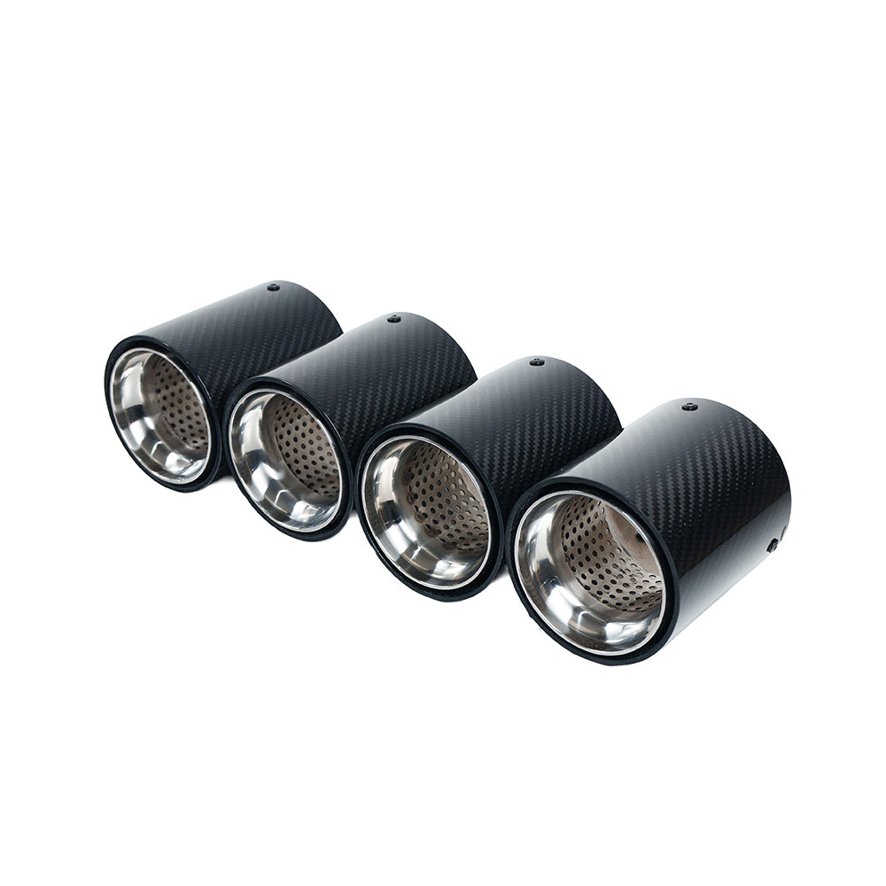 CT CARBON BMW F90/F92 M5/M8 CARBON FIBRE EXHAUST TIPS - CHROME X4 | SWISS HOMOLOGATED
