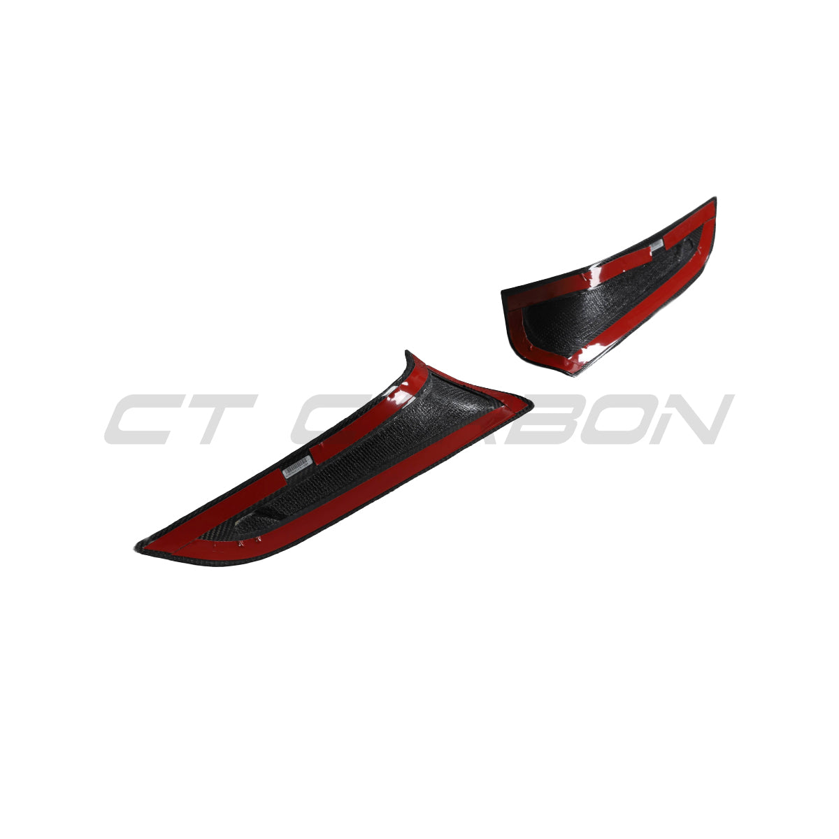 CT CARBON TOYOTA SUPRA 2019+ A90 CARBON FIBRE FRONT BUMPER VENT TRIM - V2 | HOMOLOGATION IN PROCESS