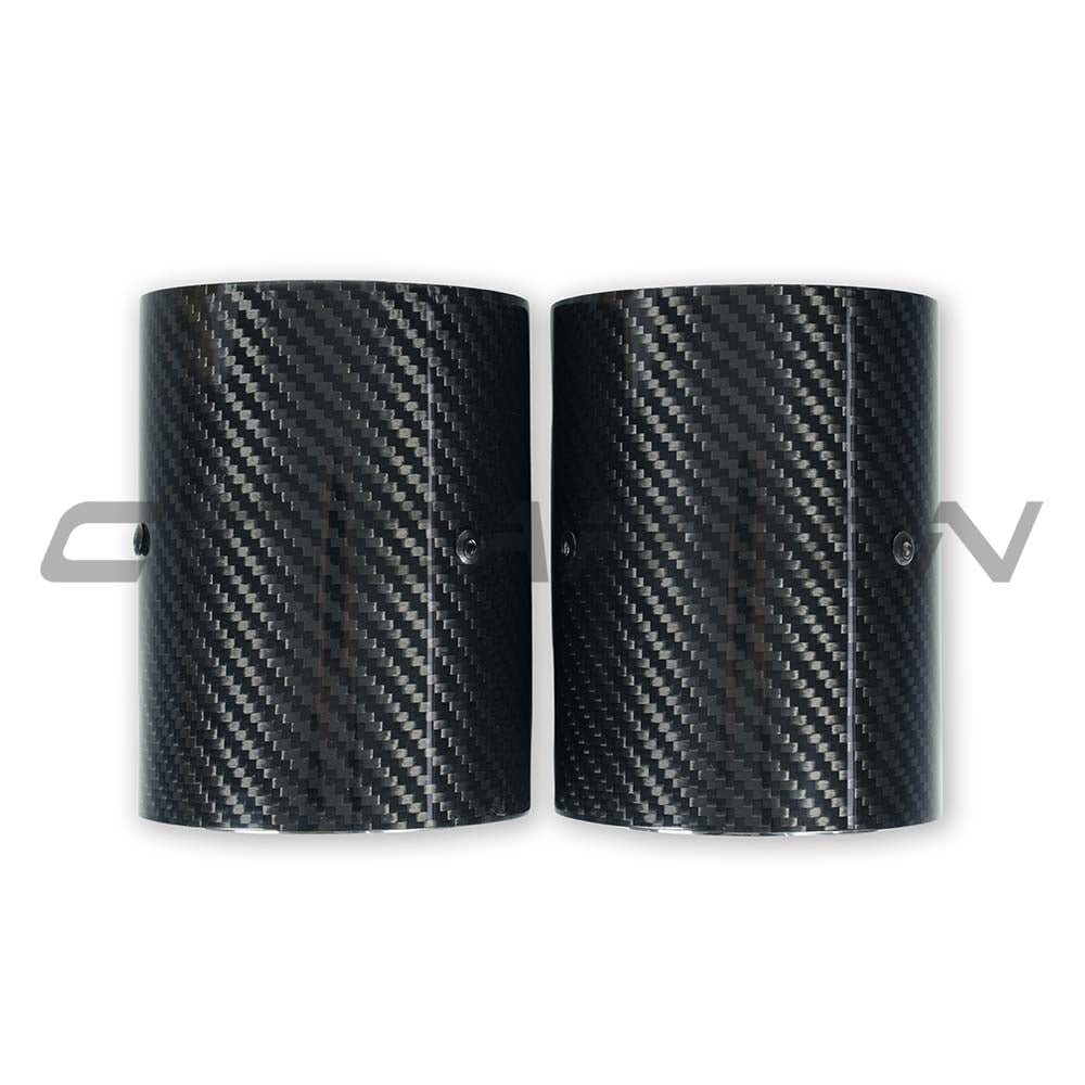CT CARBON BMW F20/F21/F22/F23/F30/F31/F32/F33 CARBON EXHAUST TIPS - CHROME (SET OF 2) | SWISS HOMOLOGATED