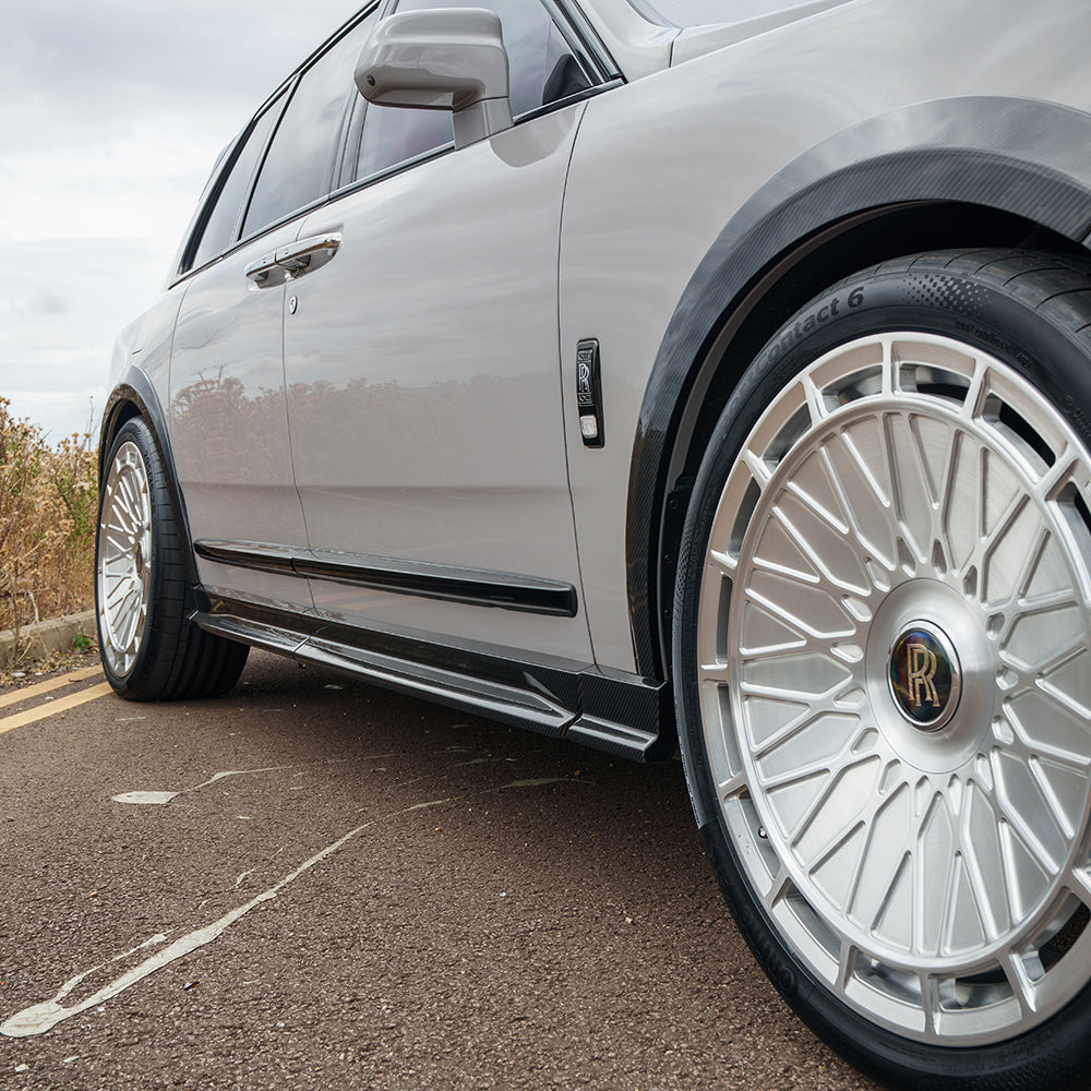 CT CARBON ROLLS ROYCE CULLINAN CARBON FIBRE SIDE SKIRTS - CT DESIGN | SWISS HOMOLOGATED