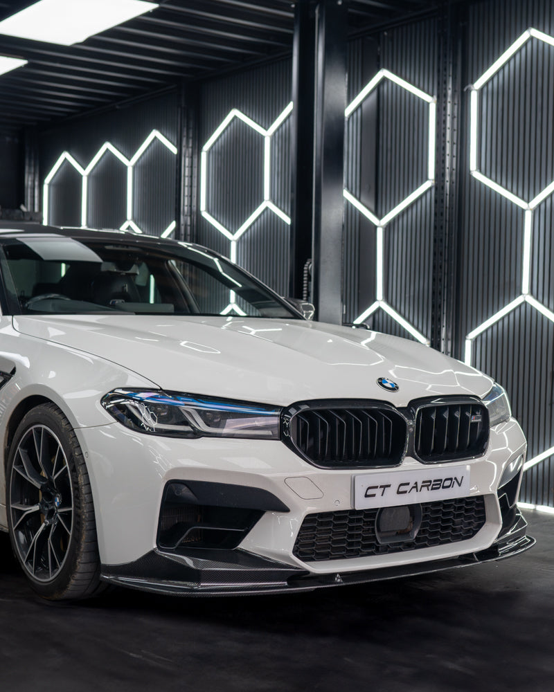CT CARBON BMW F90 M5 & M5C LCI CARBON FIBRE SPLITTER - V4 | HOMOLOGATION IN PROCESS