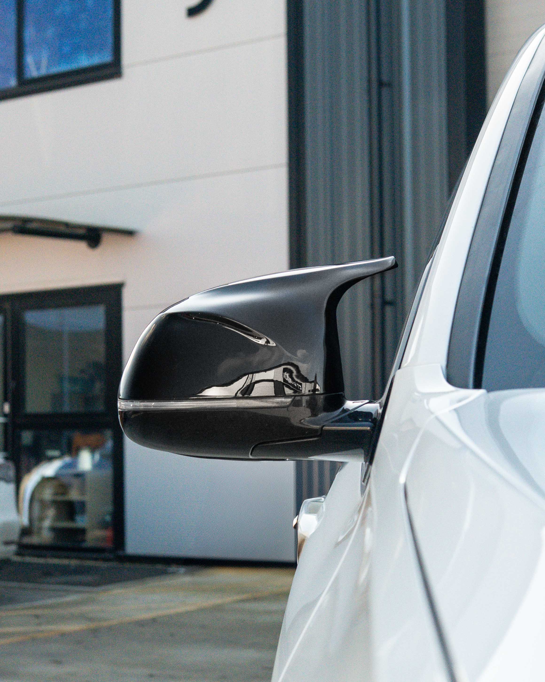CT CARBON BMW F15 & F16 X5 & X6 GLOSS BLACK MIRRORS - M LOOK | SWISS HOMOLOGATED