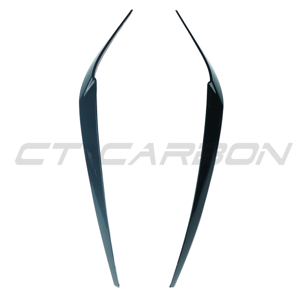 CT CARBON BMW 5 SERIES G30 GLOSS BLACK HEADLIGHT EYEBROWS/EYELIDS | SWISS HOMOLOGATED