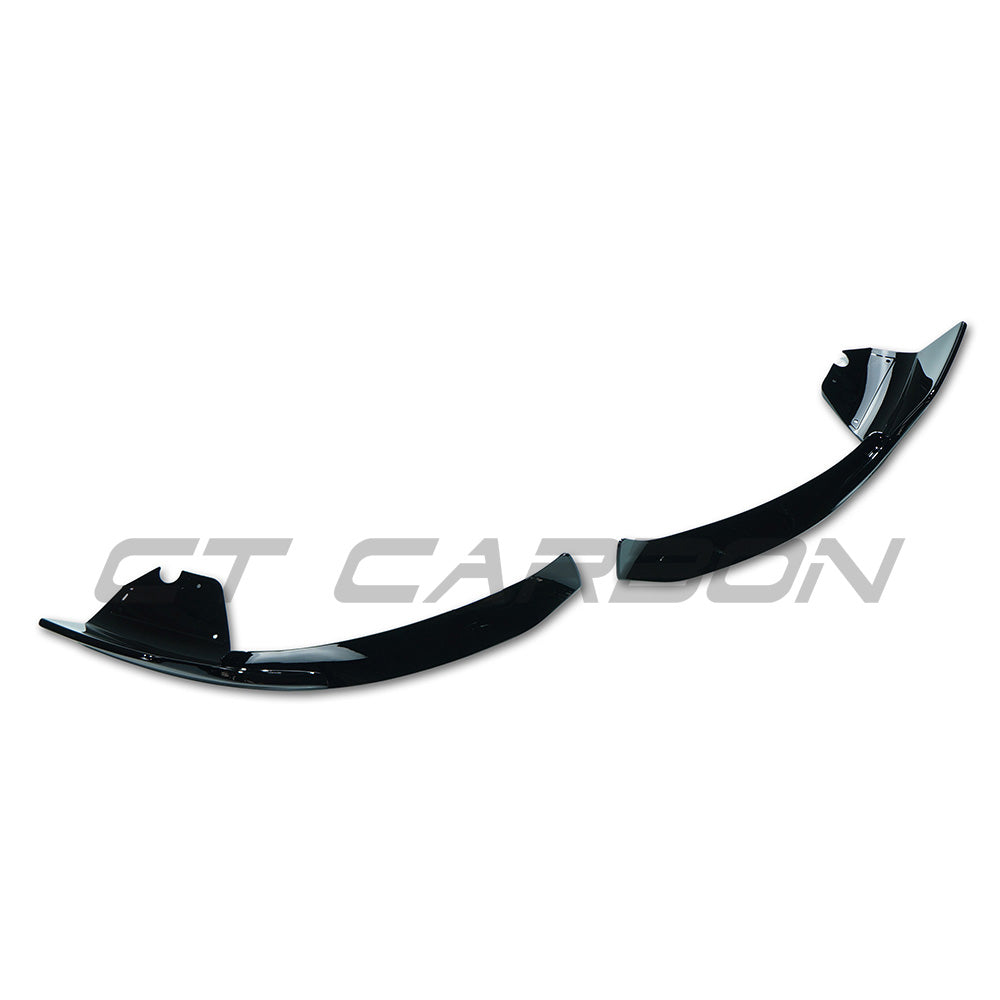 CT CARBON MERCEDES-BENZ W177 A-CLASS 2019-2023 GLOSS BLACK FRONT SPLITTER - V1 | HOMOLOGATION IN PROCESS