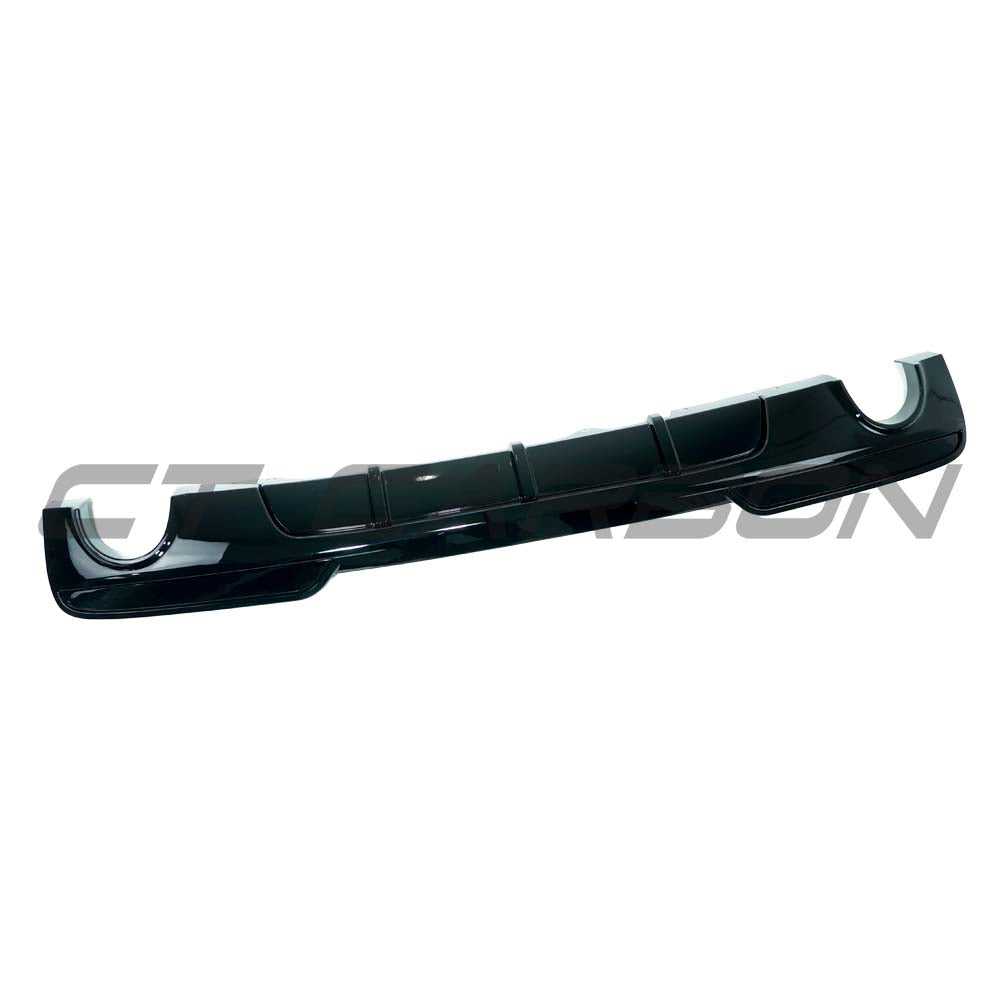 CT CARBON BMW 5 SERIES F10 GLOSS BLACK DUAL EXIT DIFFUSER - V1 | SWISS HOMOLOGATED