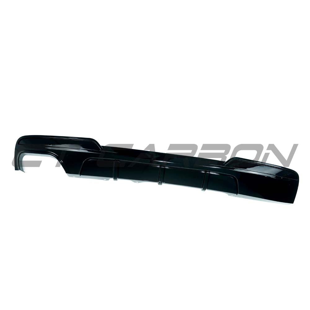 CT CARBON BMW F10/F18 5 SERIES PRE-LCI GLOSS BLACK TWIN LEFT DIFFUSER - V2 | SWISS HOMOLOGATED