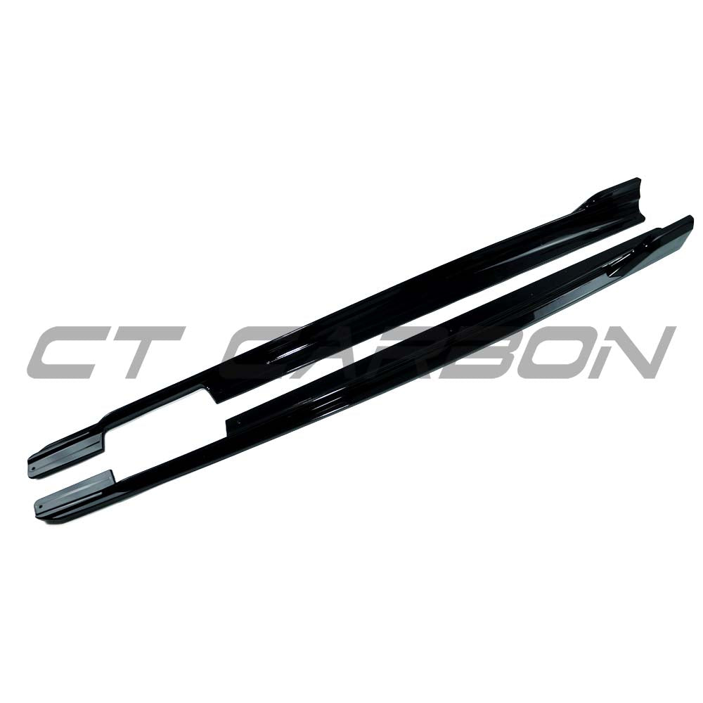 CT CARBON BMW G06 X6 LCI 2023+ GLOSS BLACK SIDE SKIRTS | SWISS HOMOLOGATED