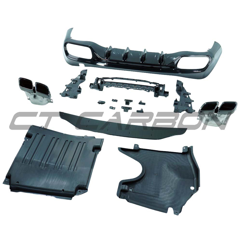CT CARBON MERCEDES CLE-CLASS 2023+ GLOSS BLACK DIFFUSER | SWISS HOMOLOGATED