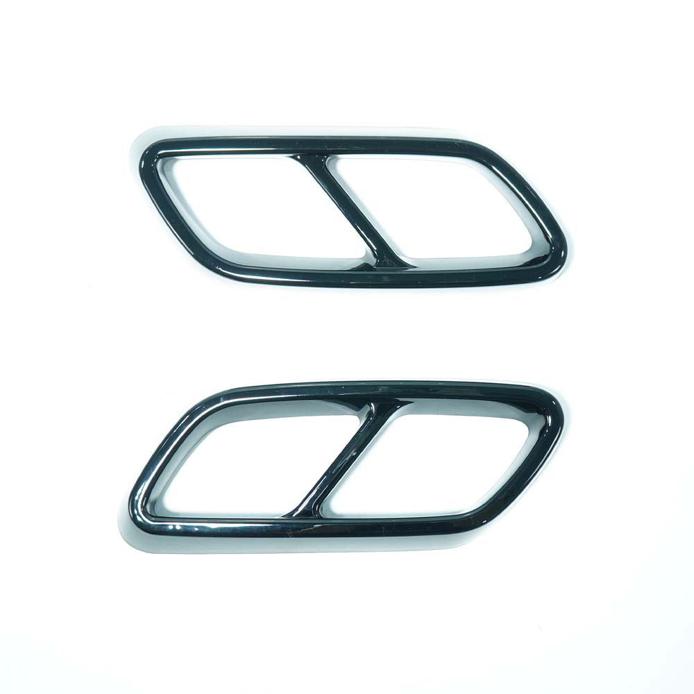 CT CARBON MERCEDES W206 C-CLASS 2021+ GLOSS BLACK EXHAUST TRIM | SWISS HOMOLOGATED