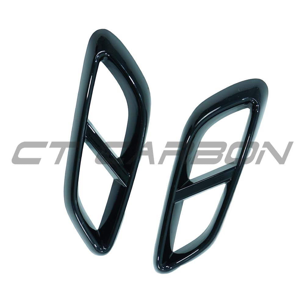 CT CARBON MERCEDES CLE-CLASS 2023+ GLOSS BLACK EXHAUST TRIM | SWISS HOMOLOGATED