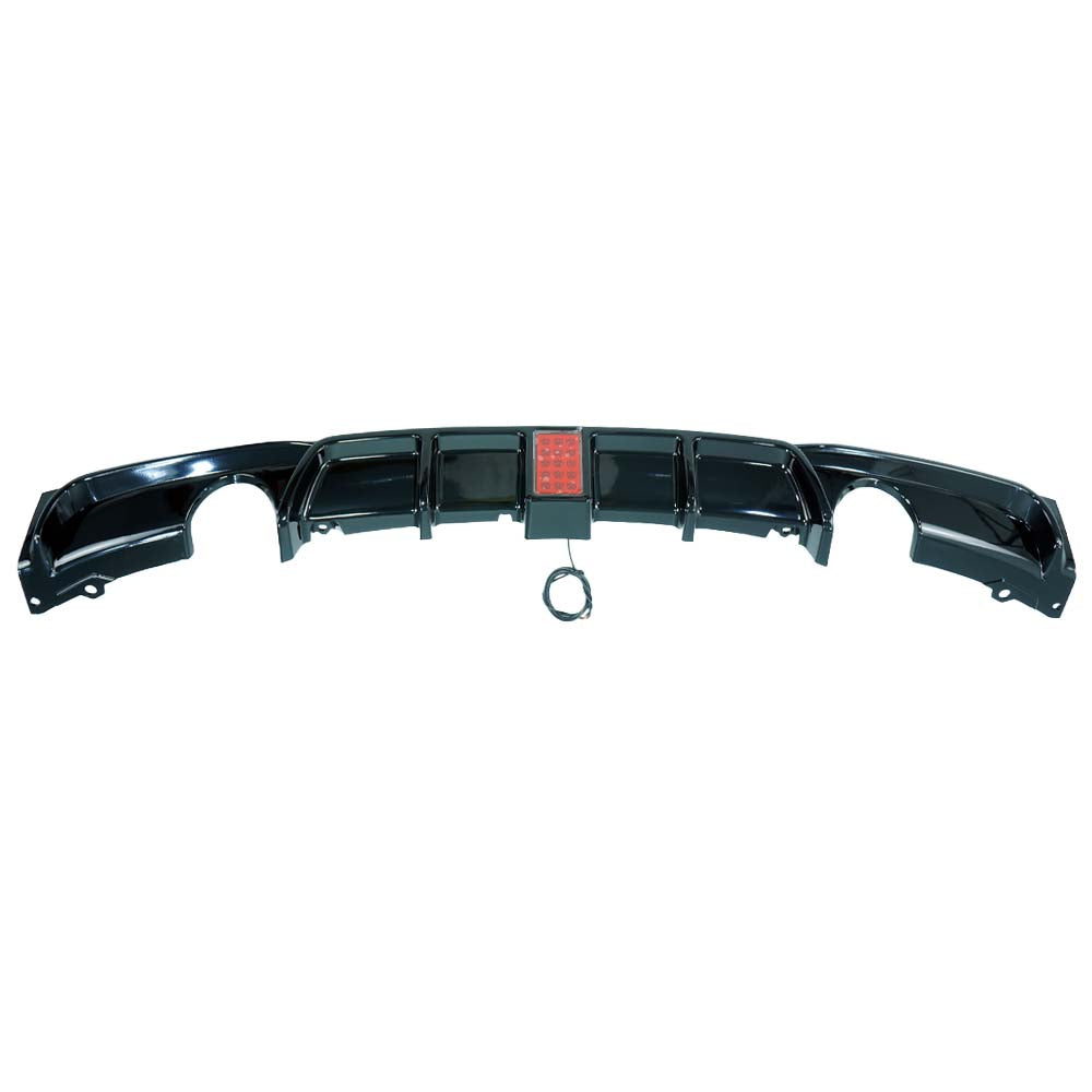 CT CARBON BMW F30/F31 3 SERIES 2012-2019 GLOSS BLACK DUAL EXIT DIFFUSER WITH LED | SWISS HOMOLOGATED