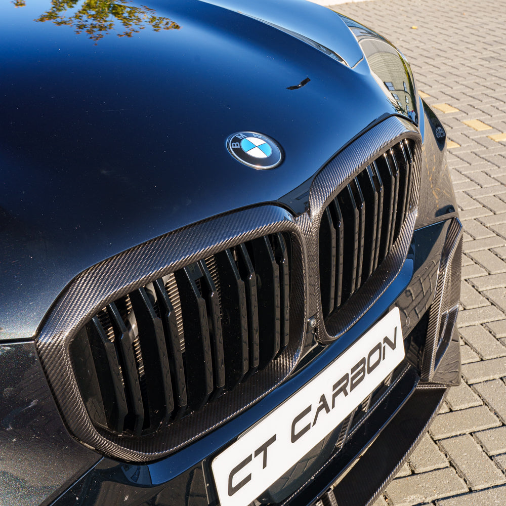 CT CARBON BMW X5 G05 2024+ LCI DOUBLE SLAT PRE-PREG CARBON FIBRE GRILLE | HOMOLOGATION IN PROCESS