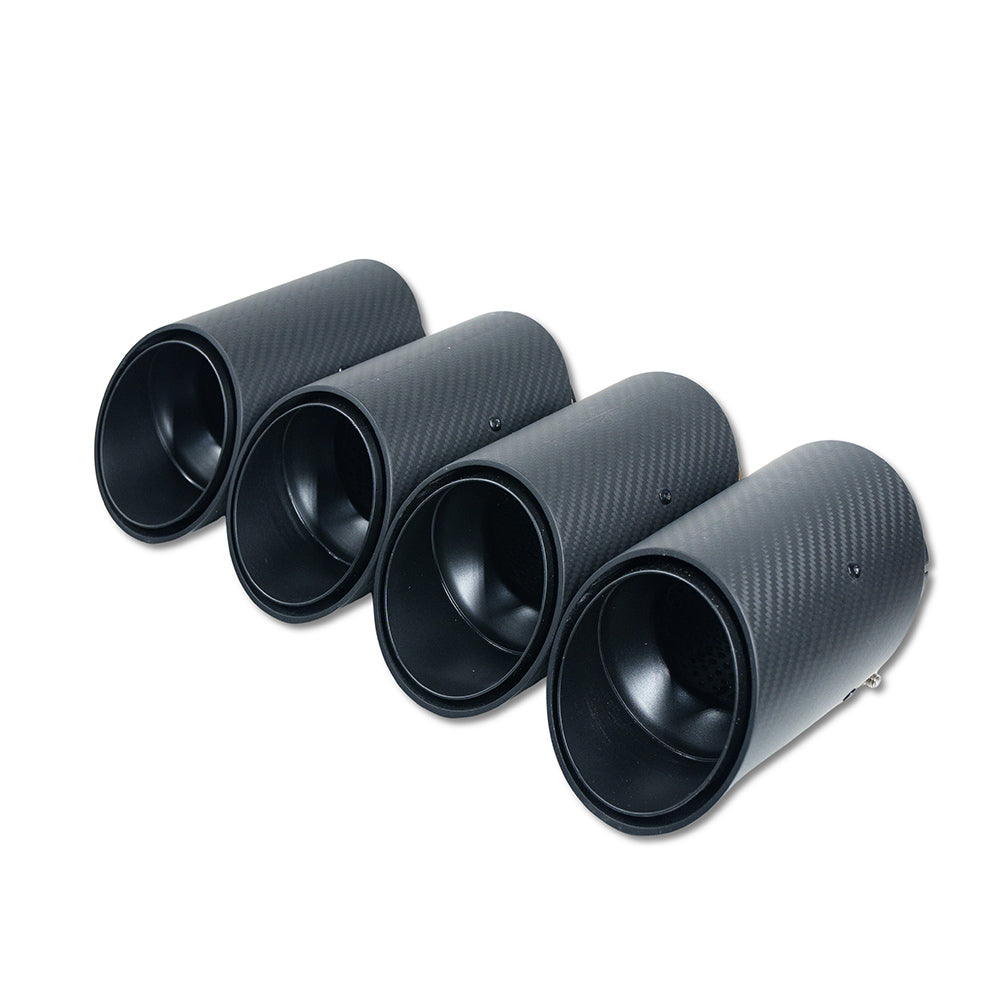 CT CARBON BMW G90/G99 M5 2024+ CARBON FIBRE SLASH CUT EXHAUST TIPS - MATTE BLACK | SWISS HOMOLOGATED