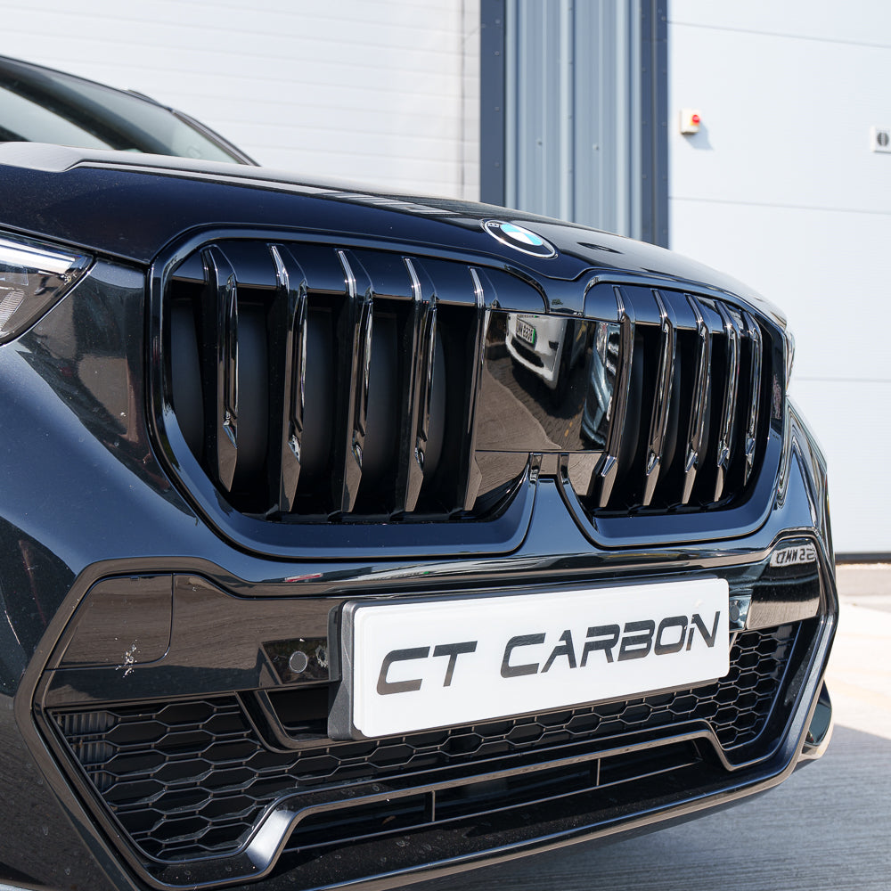 CT CARBON BMW U11 X1 2023+ GLOSS BLACK SINGLE SLAT GRILLE | HOMOLOGATION IN PROCESS