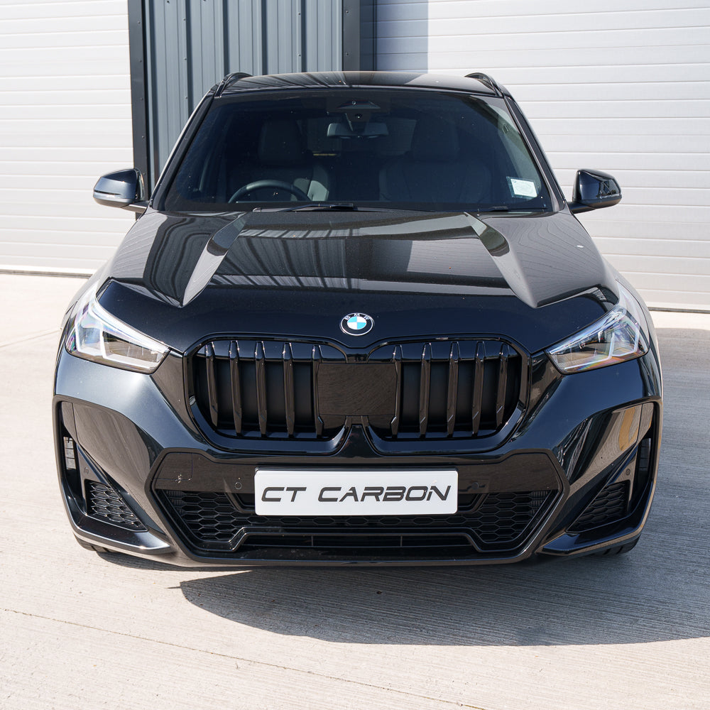 CT CARBON BMW U11 X1 2023+ GLOSS BLACK SINGLE SLAT GRILLE | HOMOLOGATION IN PROCESS