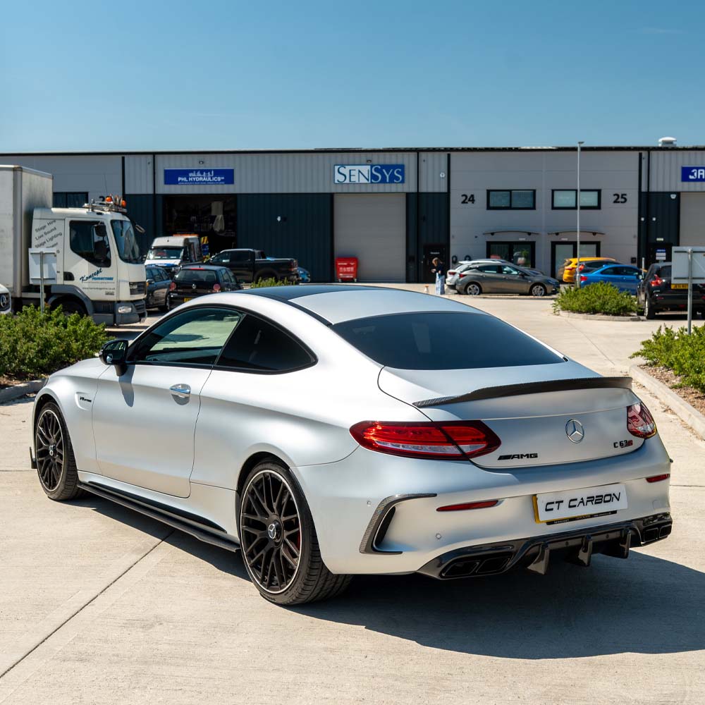 CT CARBON MERCEDES C63/C63S W205 COUPE 2015-2021 CARBON SPOILER - V1 | SWISS HOMOLOGATED