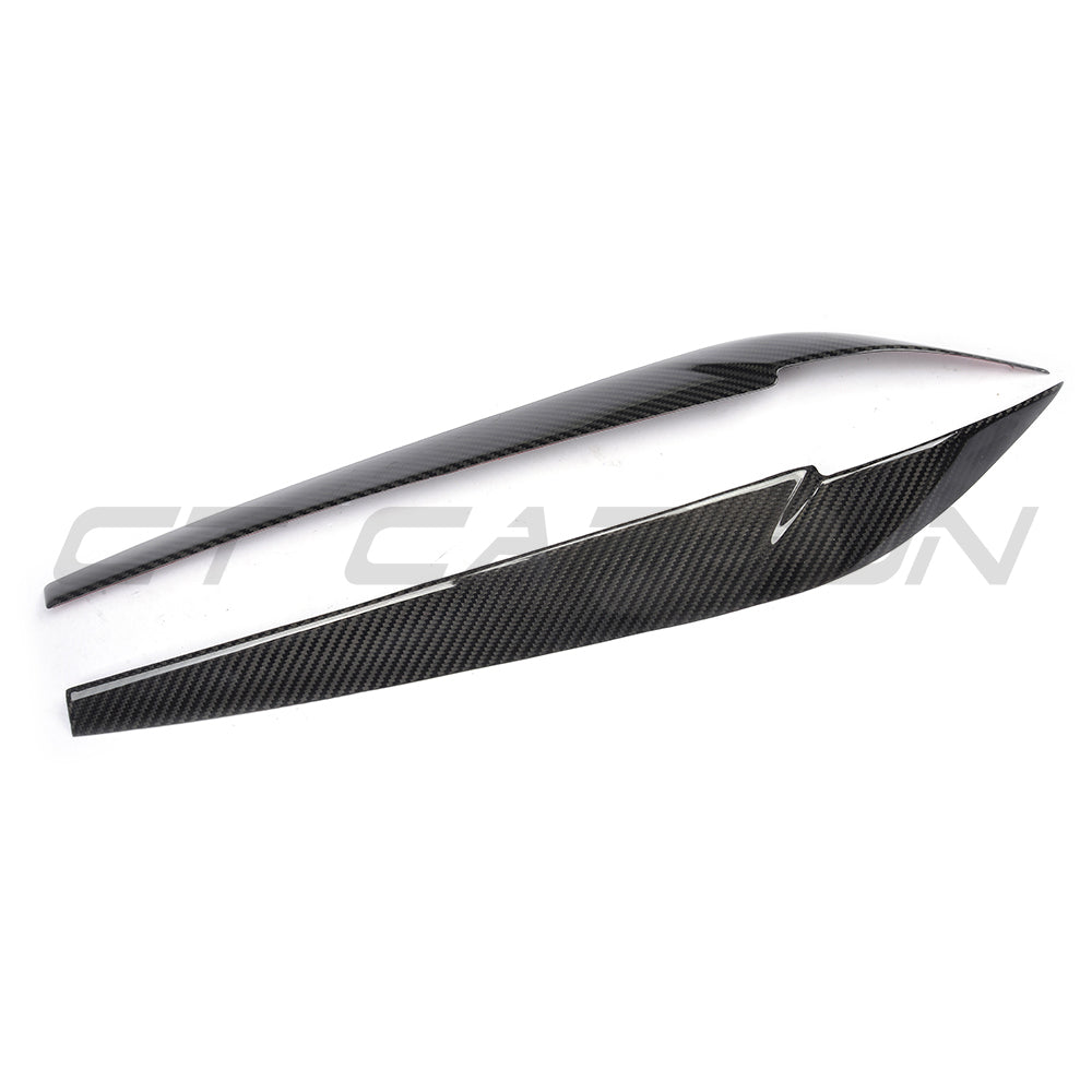 CT CARBON BMW F15/F16 X5/X6 2014-2018 CARBON FIBRE HEADLIGHT EYEBROWS | HOMOLOGATION IN PROCESS