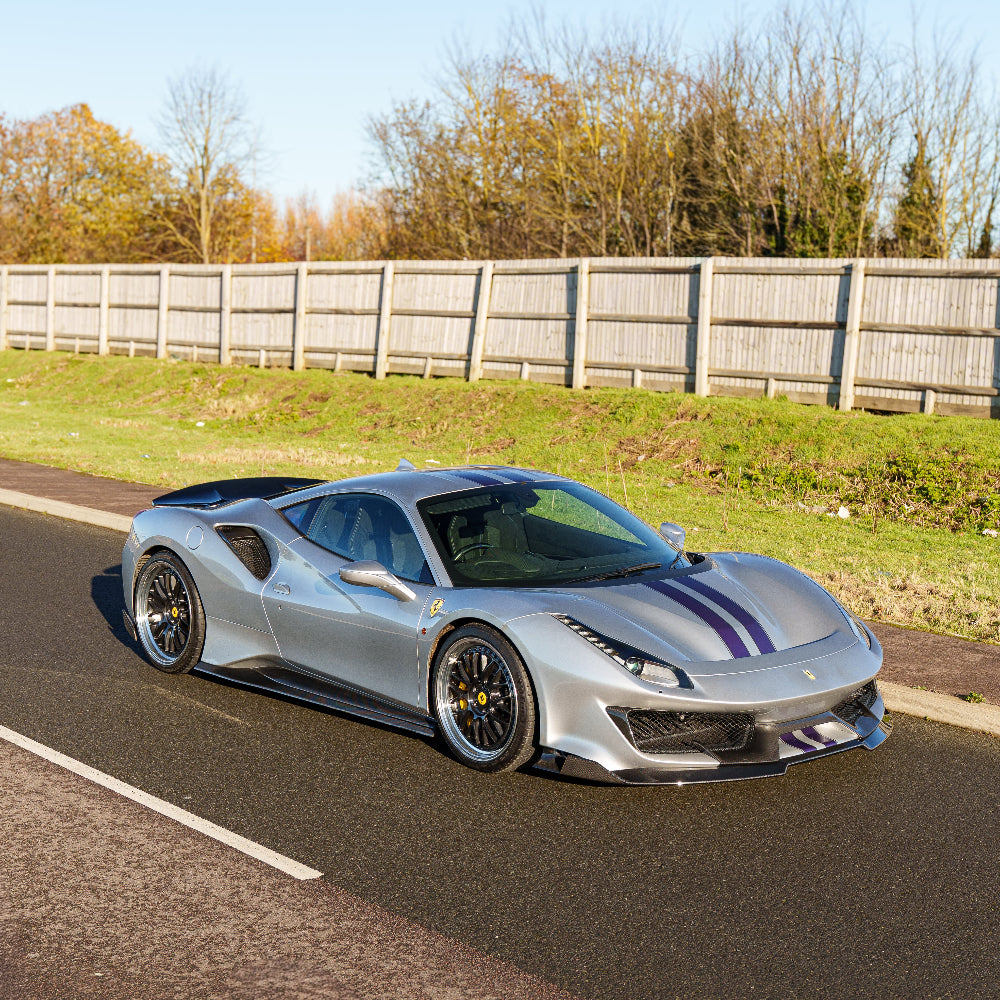 CT CARBON FERRARI 488 PISTA CARBON FIBRE SPLITTER - CT DESIGN | HOMOLOGATION IN PROCESS