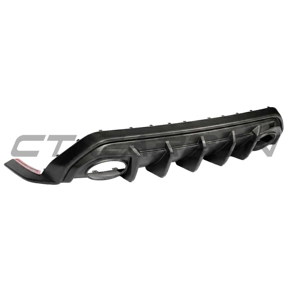 CT CARBON AUDI RS3 8Y 2025+ SALOON MATTE CARBON FIBRE DIFFUSER - V1 - CT DESIGN | SWISS HOMOLOGATED