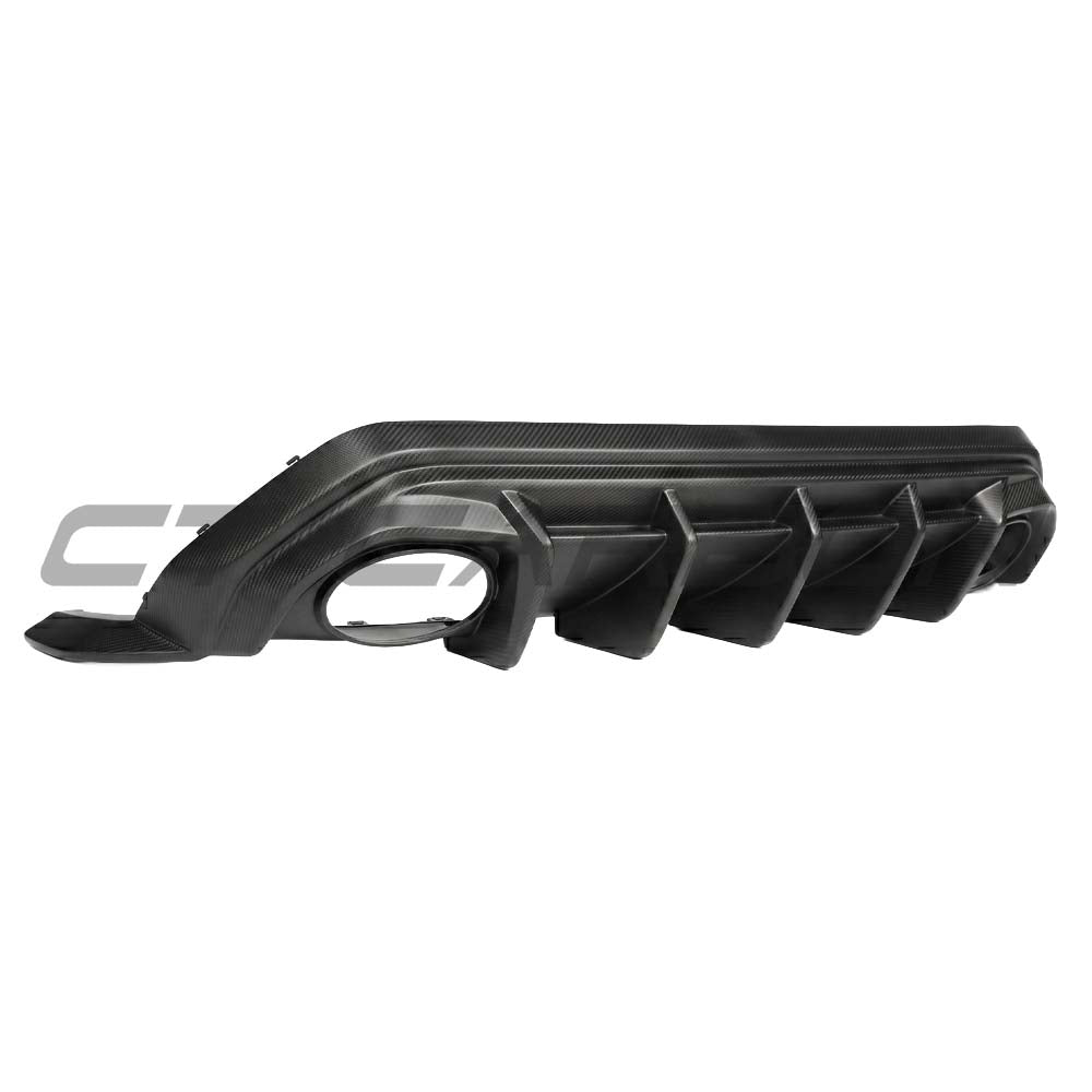 CT CARBON AUDI RS3 8Y SPORTBACK 2025+ MATTE CARBON FIBRE REAR DIFFUSER - V1 - CT DESIGN | SWISS HOMOLOGATED