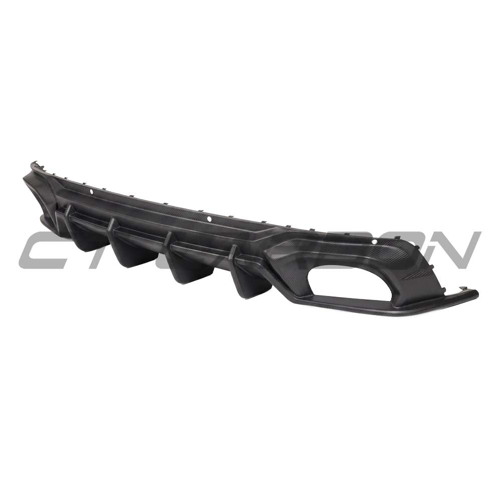 CT CARBON AUDI RSQ8 2025+ FACELIFT MATTE CARBON FIBRE DIFFUSER - CT DESIGN | SWISS HOMOLOGATED