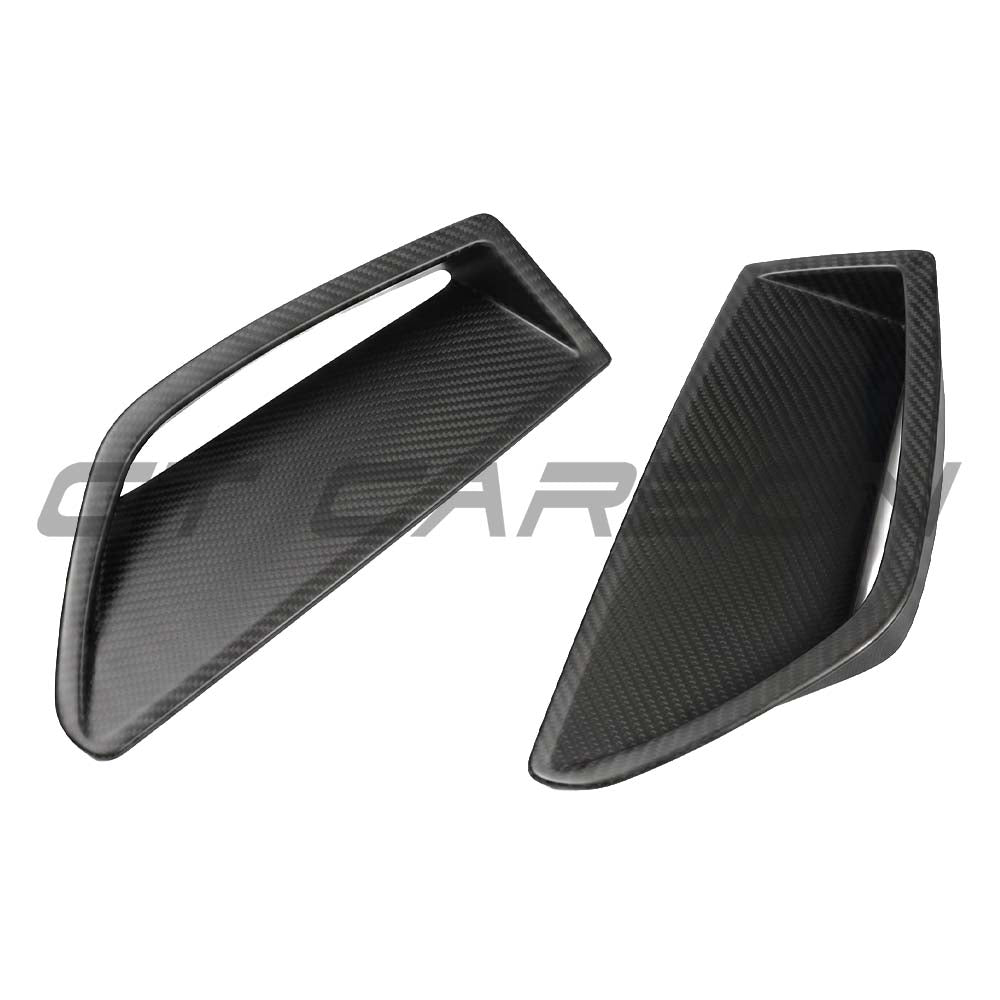 CT CARBON AUDI RS6/RS7 C8 2019+ AVANT MATTE CARBON FIBRE FRONT BUMPER VENT TRIM | HOMOLOGATION IN PROCESS