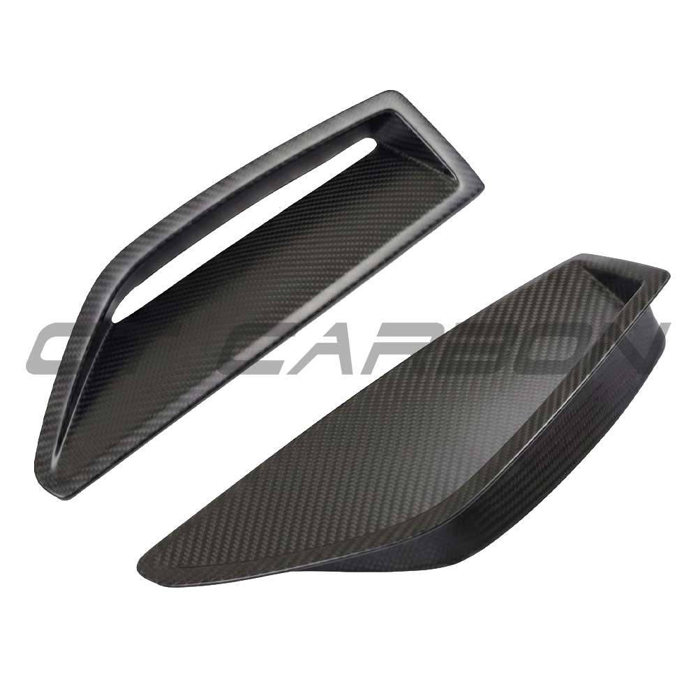 CT CARBON AUDI RS6/RS7 C8 2019+ AVANT MATTE CARBON FIBRE FRONT BUMPER VENT TRIM | HOMOLOGATION IN PROCESS