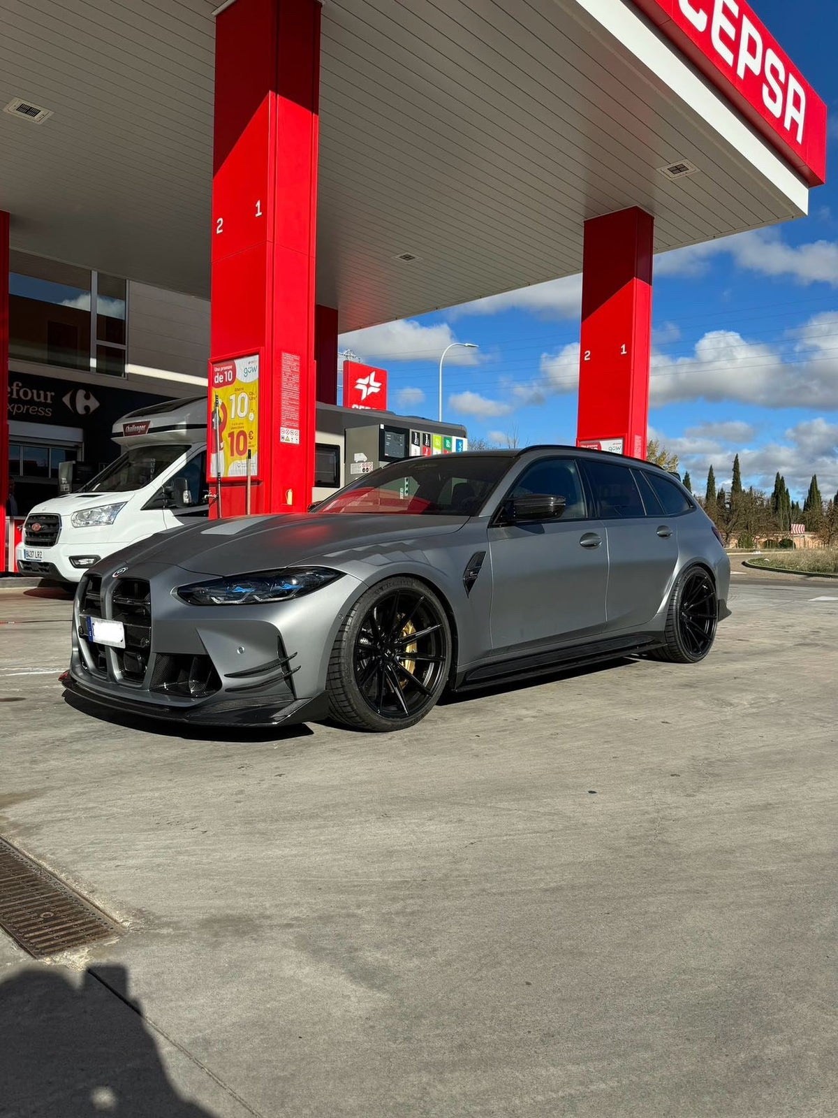 CT CARBON BMW M3/M4 (G80 G81 G82 G83) AGGRESSIVE CARBON FIBRE FRONT BUMPER CANARDS | SWISS HOMOLOGATED