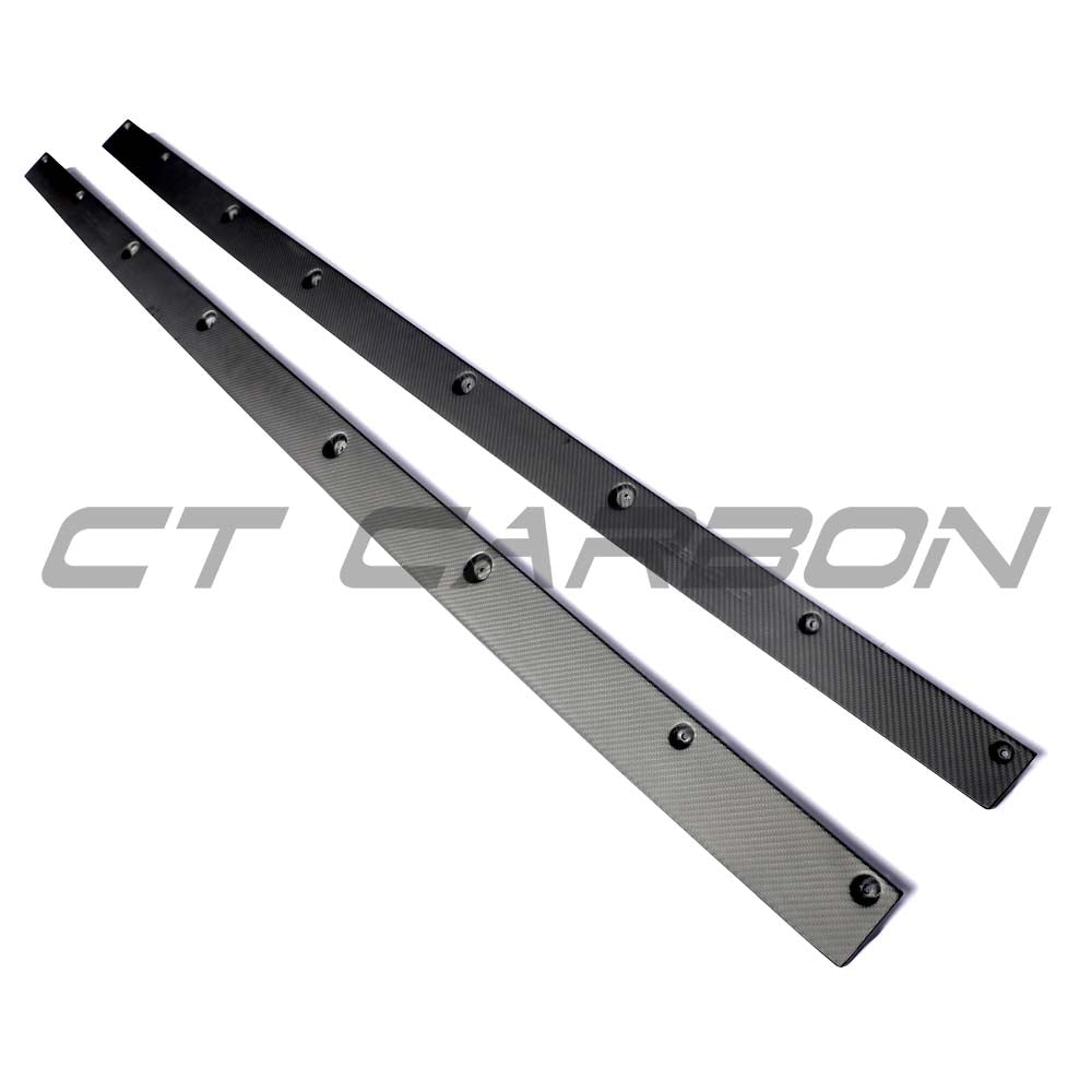 CT CARBON AUDI RS6/RS7 C8 2019+ MATTE CARBON FIBRE SIDE SKIRTS - CT DESIGN | SWISS HOMOLOGATED