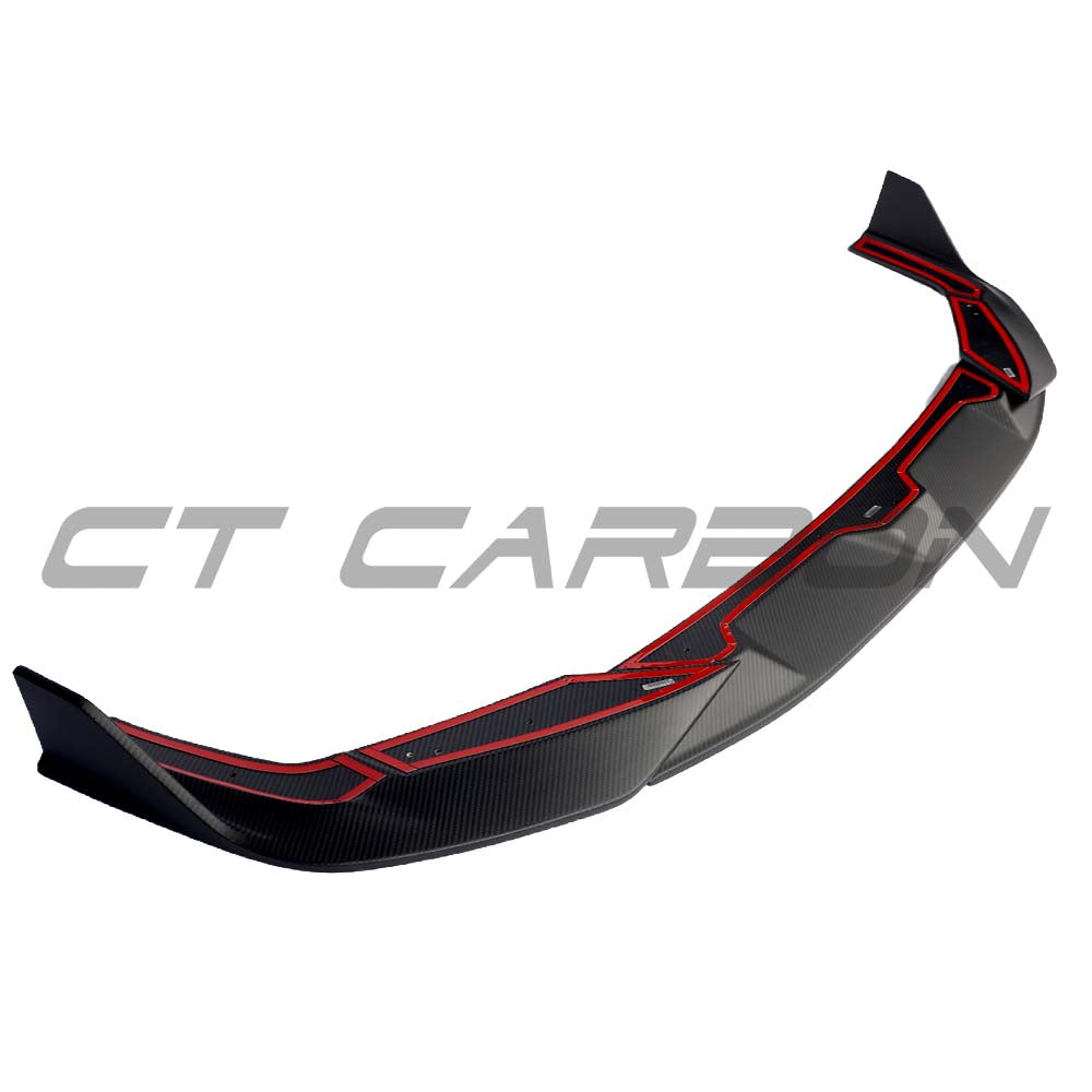CT CARBON AUDI RS6/RS7 C8 2019+ MATTE DRY CARBON FIBRE SPLITTER - CT DESIGN | HOMOLOGATION IN PROCESS