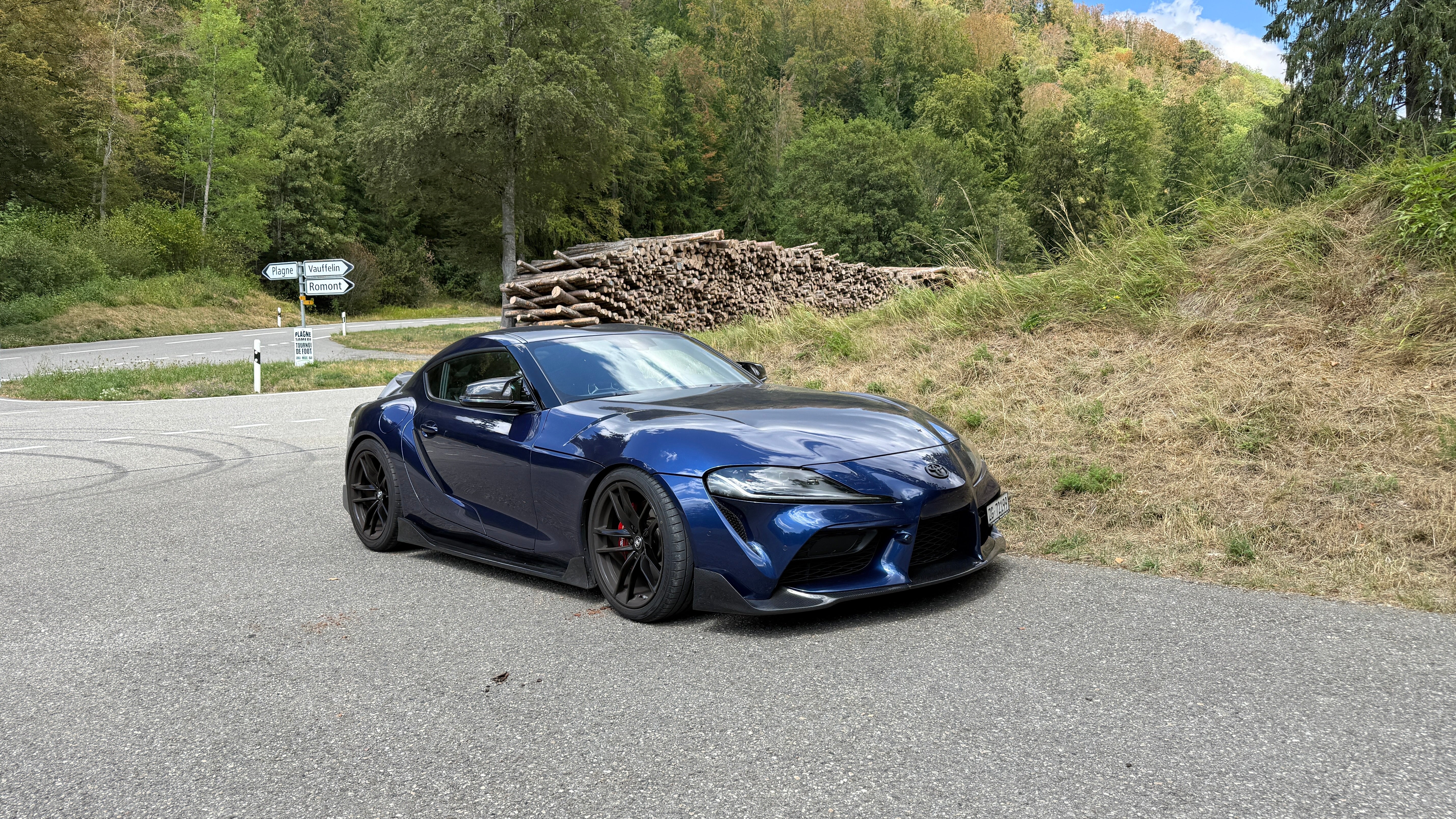 CT CARBON TOYOTA SUPRA 2019+ A90 CARBON FIBRE SPLITTER - V3 | SWISS HOMOLOGATED