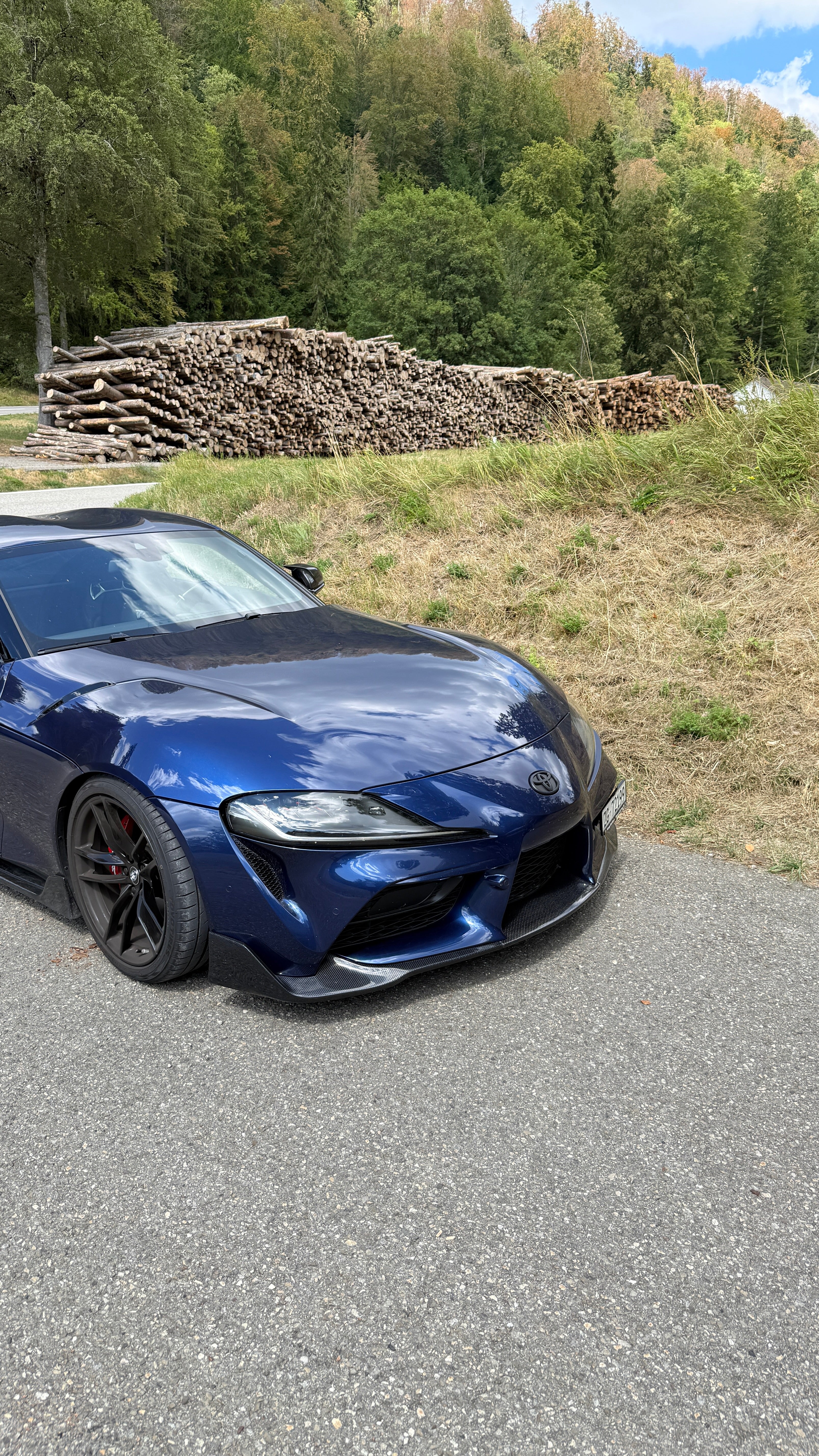 CT CARBON TOYOTA SUPRA 2019+ A90 CARBON FIBRE SPLITTER - V3 | SWISS HOMOLOGATED