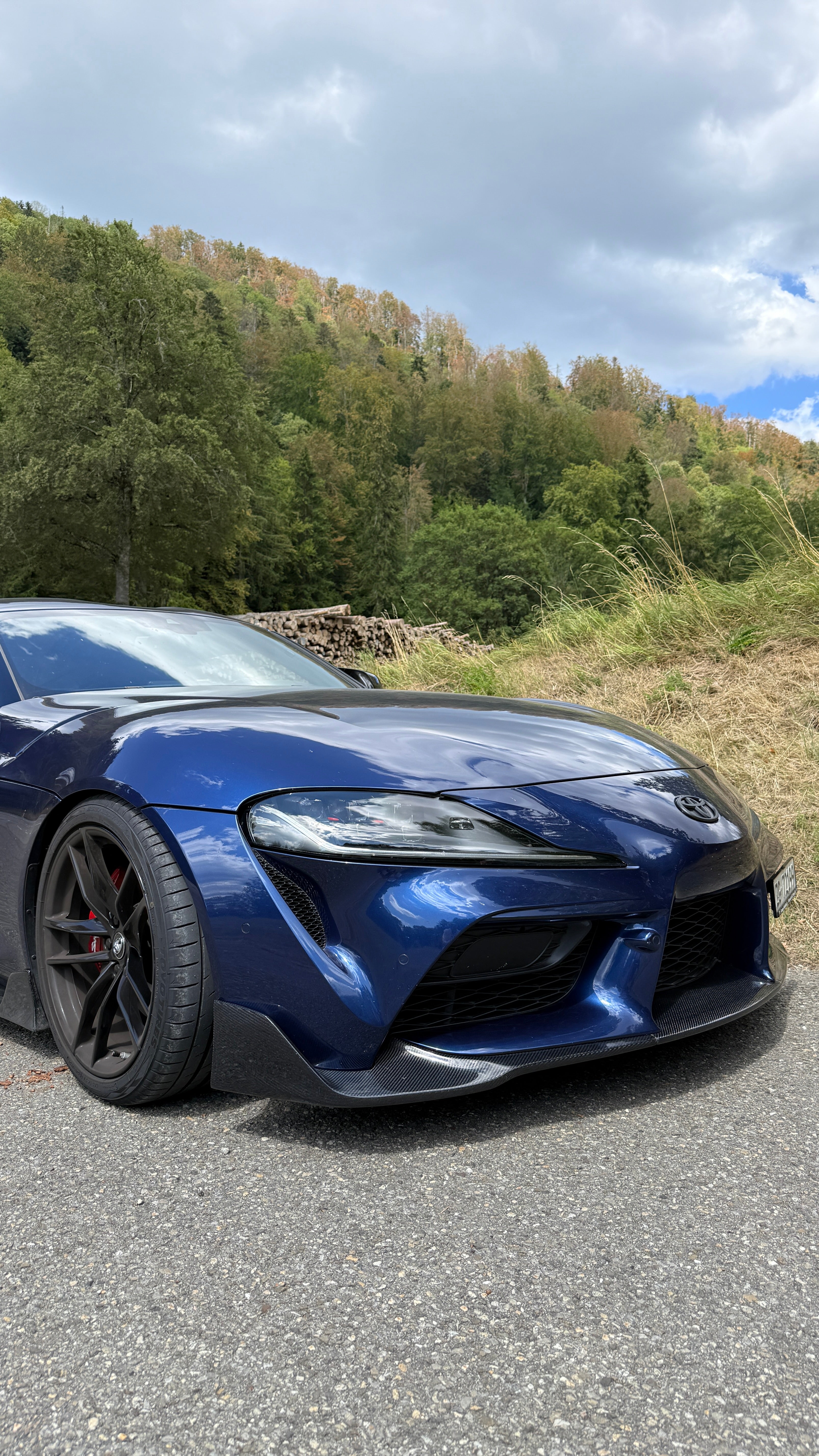 CT CARBON TOYOTA SUPRA 2019+ A90 CARBON FIBRE SPLITTER - V3 | SWISS HOMOLOGATED
