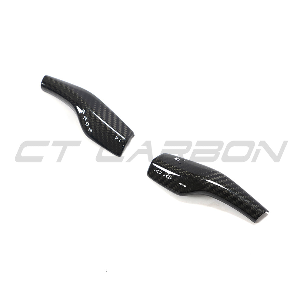 CT CARBON TESLA MODEL 3 & Y 2017+ CARBON FIBRE STALK COVER | NO HOMOLOGATION