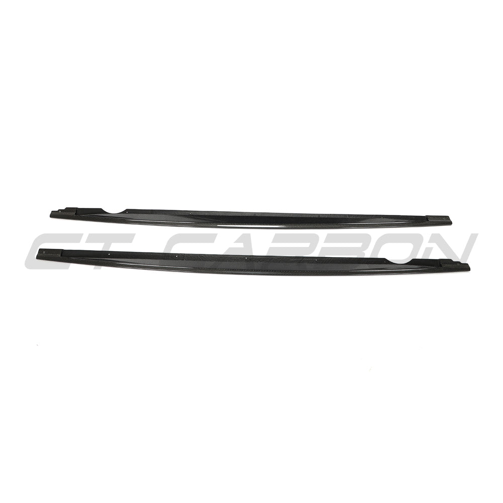 CT CARBON VW GOLF MK8/MK8.5 R 2020+ CARBON FIBRE SIDE SKIRTS - V2 | SWISS HOMOLOGATED