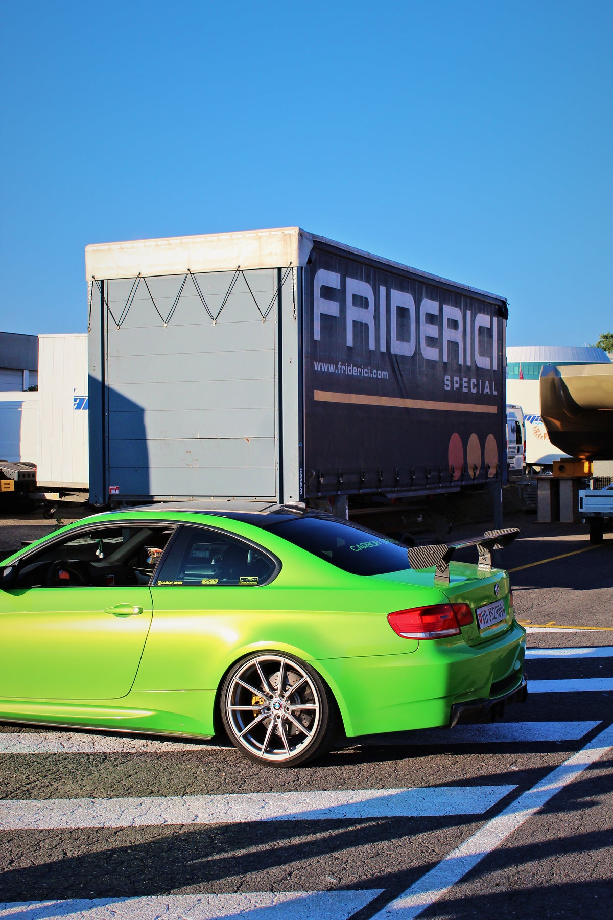 AM Carbon Wing GT4 mounted on BMW M3 E92 - Carbon Driver