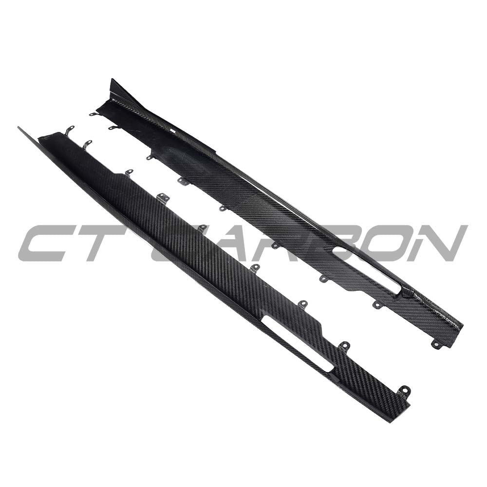 CT CARBON BMW X5/X5M & X6/X6M 2020+ CARBON FIBRE SIDE SKIRTS | SWISS HOMOLOGATED