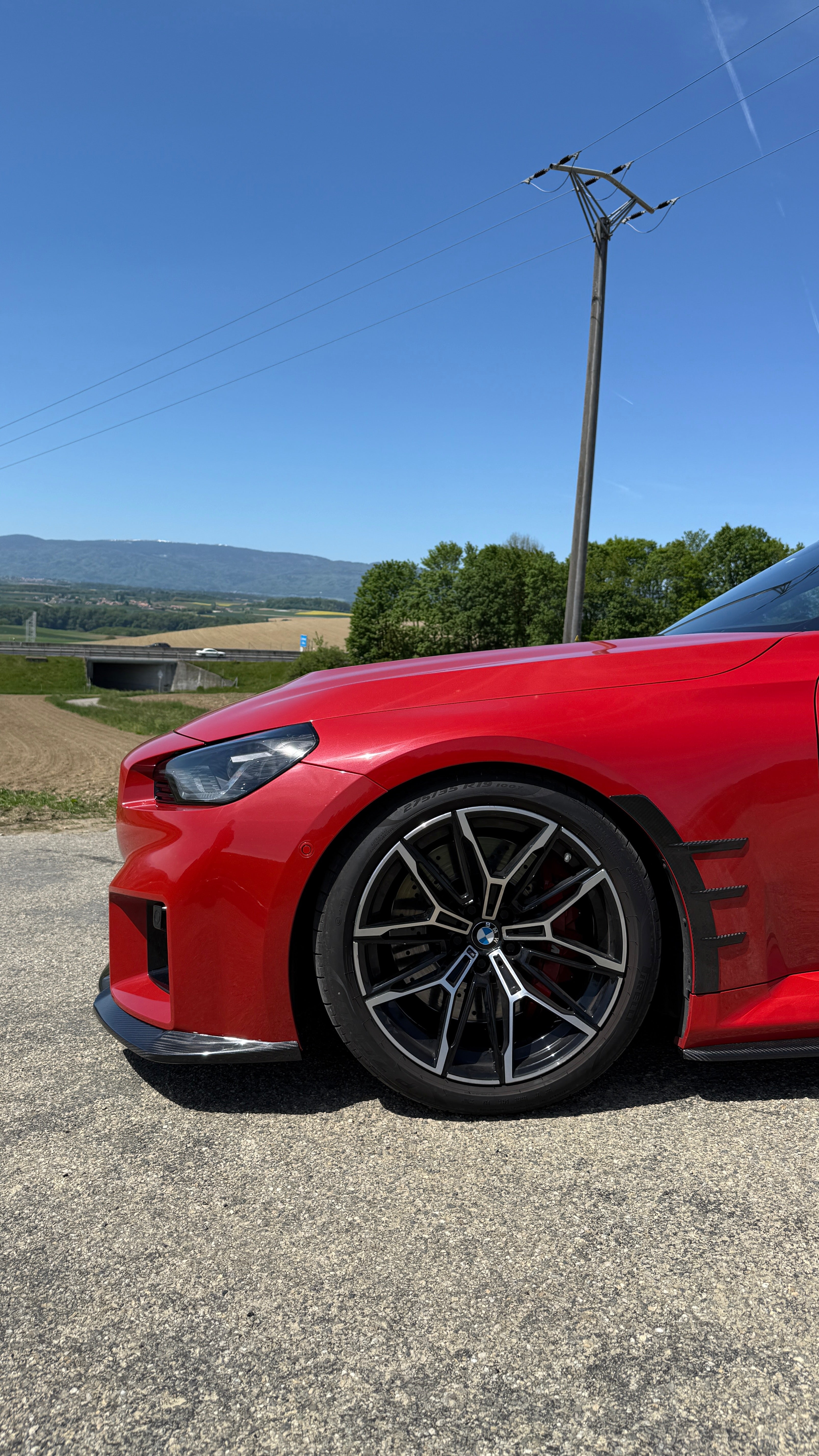 CT CARBON FRONT SIDE FENDER TRIM BMW M2 G87 | SWISS HOMOLOGATED