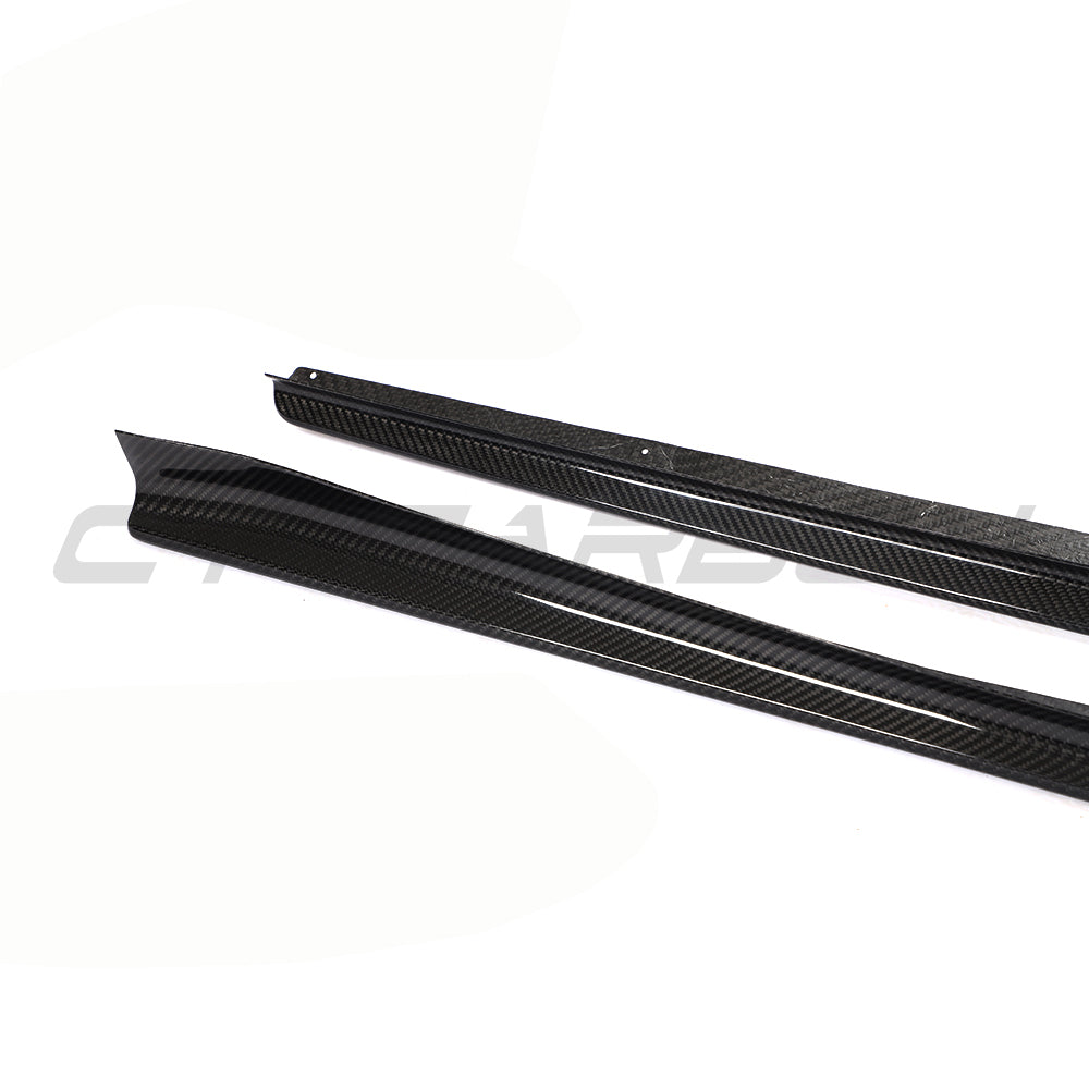 CT CARBON BMW 8 SERIES & M8 G16/F93 2019-2025 CARBON FIBRE SIDE SKIRTS - V2 | SWISS HOMOLOGATED