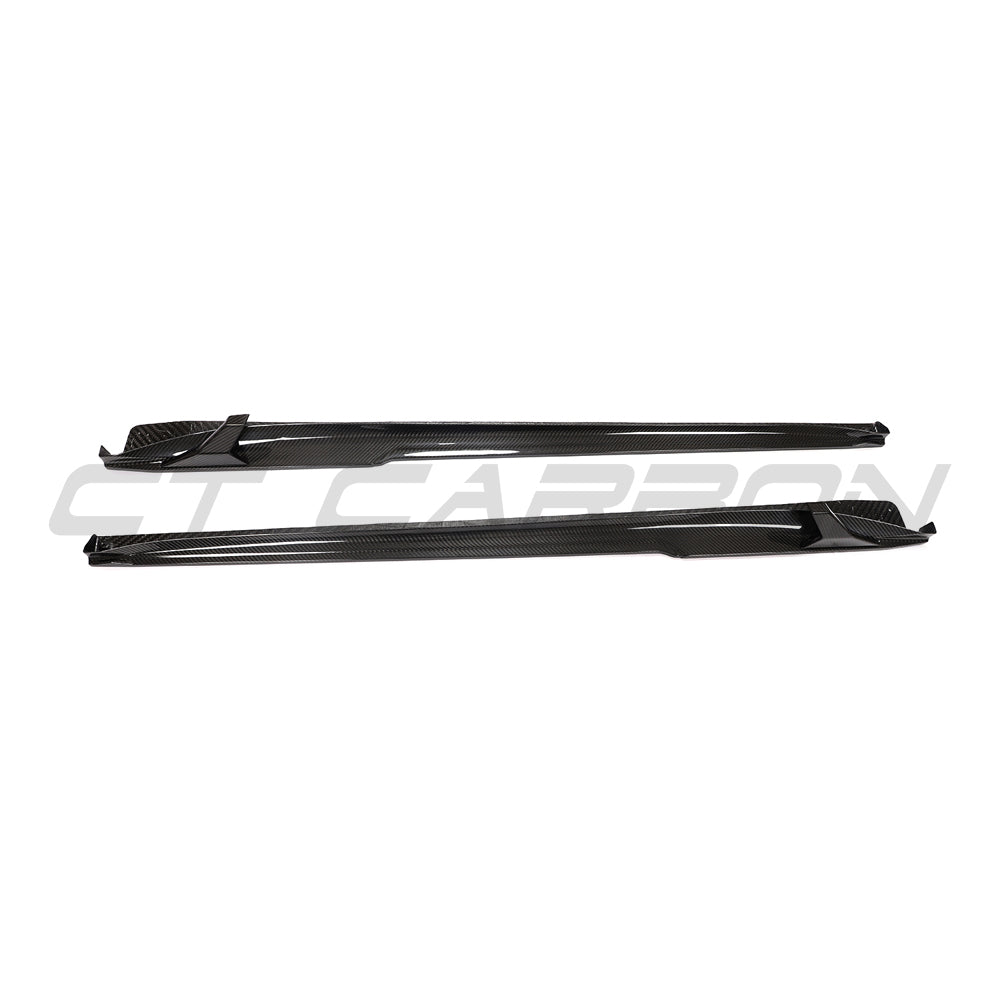 CT CARBON PORSCHE 911 991.2 GTS 2017-2019 CARBON FIBRE SIDE SKIRT EXTENSIONS | SWISS HOMOLOGATED