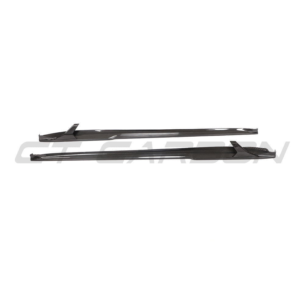 CT CARBON PORSCHE 911 991.2 GTS 2017-2019 CARBON FIBRE SIDE SKIRT EXTENSIONS | SWISS HOMOLOGATED