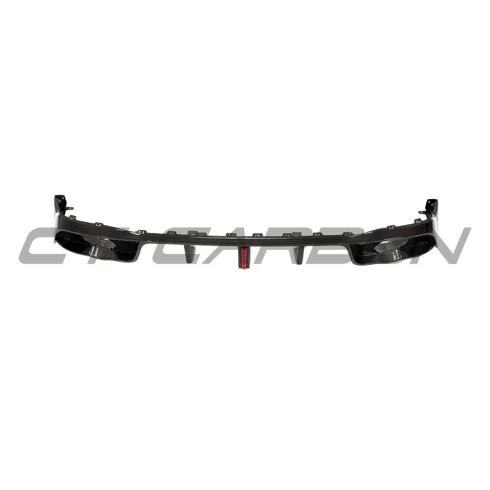 CT CARBON VOLKSWAGEN GOLF MK8/8.5 GTI/GTD 2021+ CARBON FIBRE DIFFUSER WITH LED | SWISS HOMOLOGATED