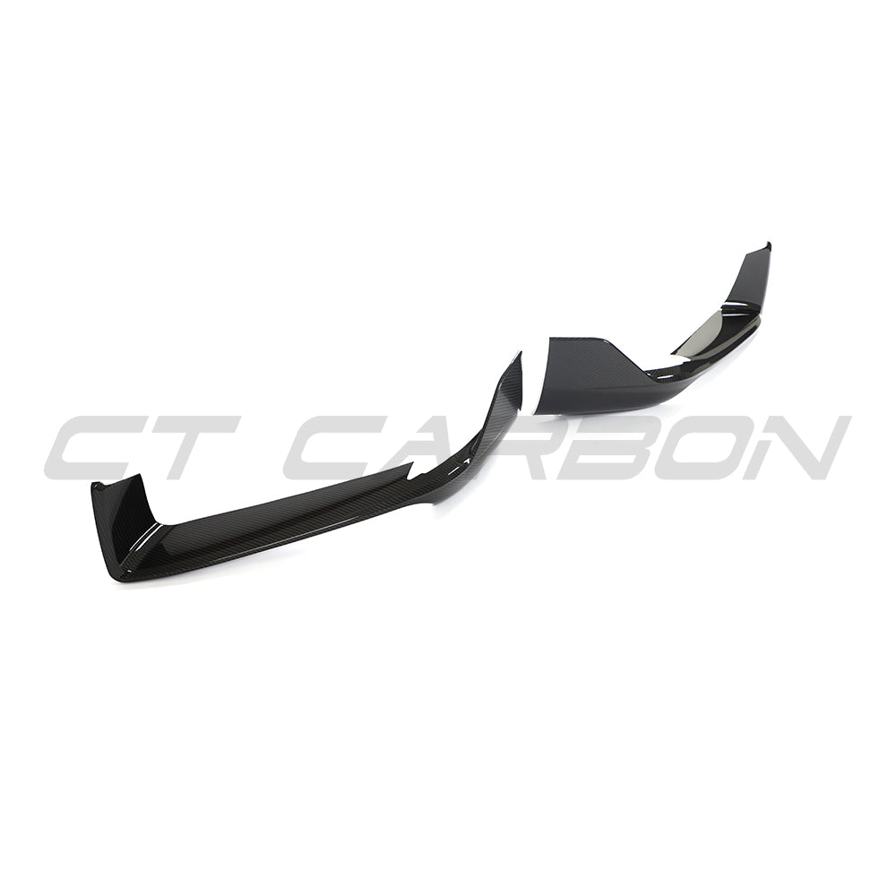 CT CARBON PORSCHE 992 CARRERA 2018-2024 CARBON FIBRE CORNER SPLITTERS | HOMOLOGATION IN PROCESS