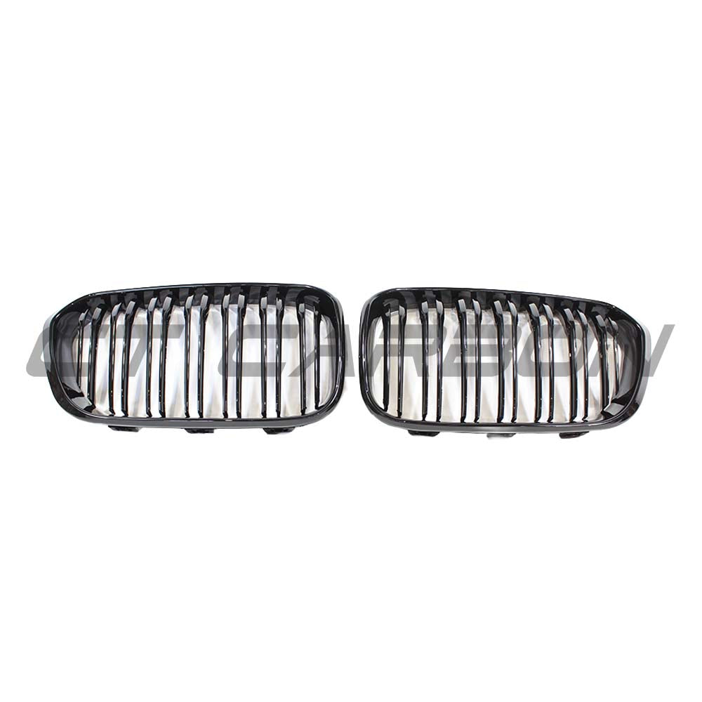 CT CARBON BMW F20 1 SERIES LCI DOUBLE SLAT GLOSS BLACK GRILLES | HOMOLOGATION IN PROCESS