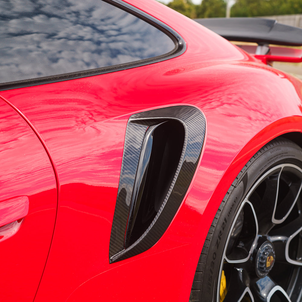 CT CARBON PORSCHE 911 992 TURBO S 2020+ SIDE FENDER VENTS | SWISS HOMOLOGATED
