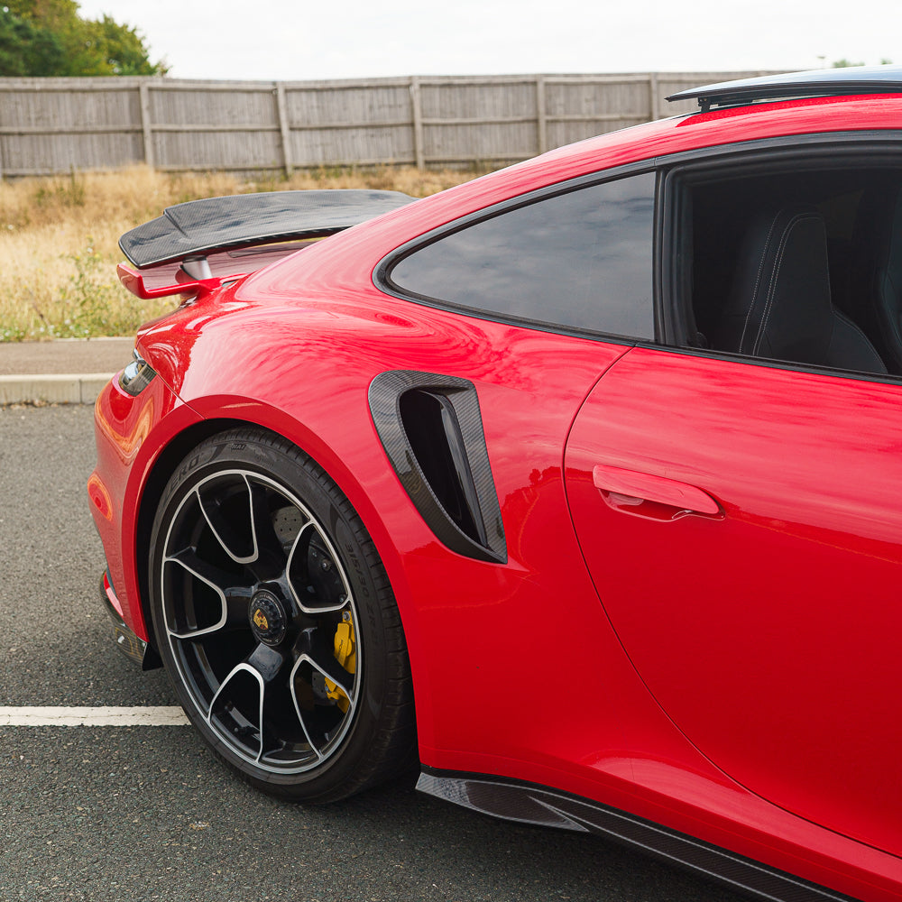CT CARBON PORSCHE 911 992 TURBO S 2020+ SIDE FENDER VENTS | SWISS HOMOLOGATED