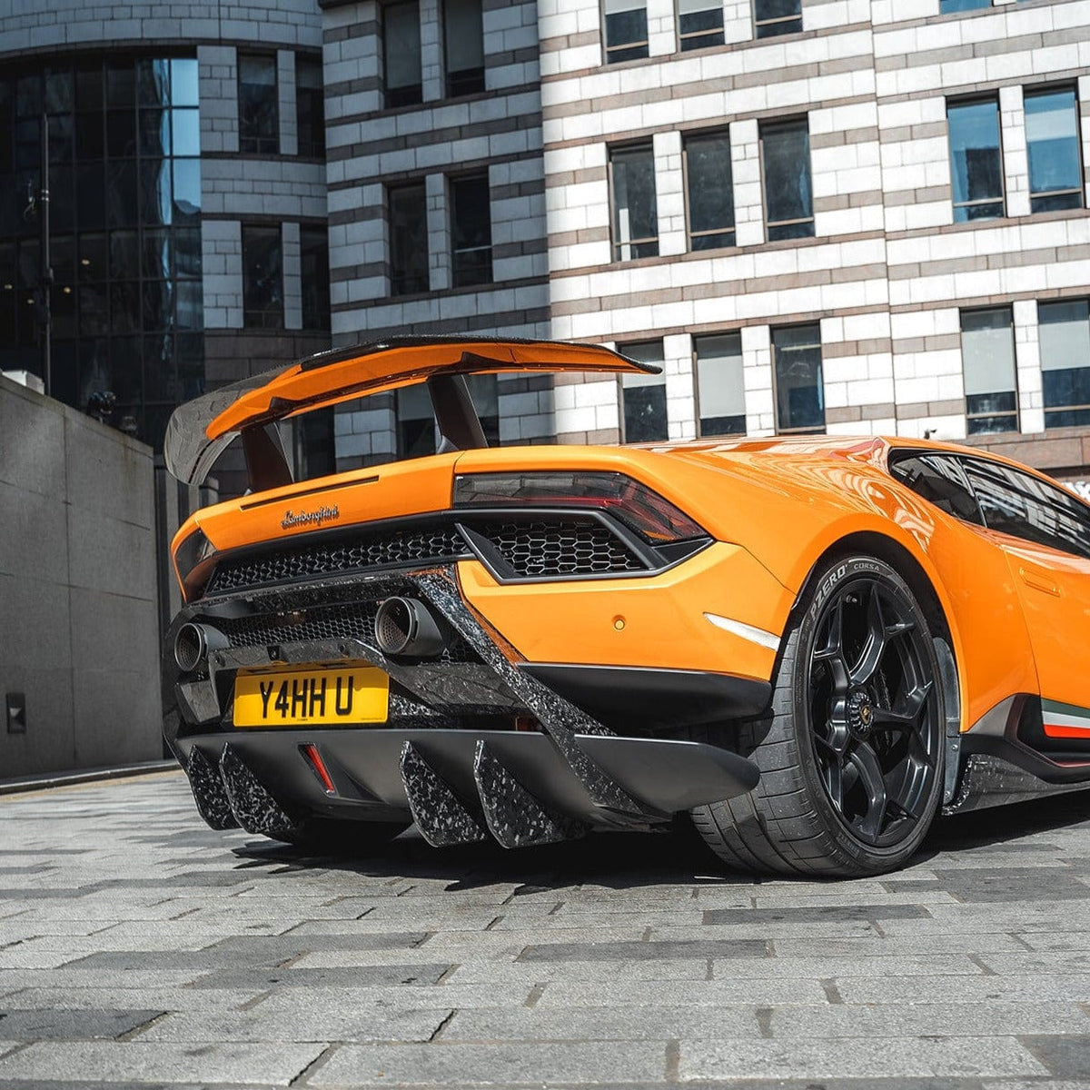 CT CARBON LAMBORGHINI HURACAN PERFORMANTE DIFFUSER EXTENSIONS - CT DESIGN | SWISS HOMOLOGATED