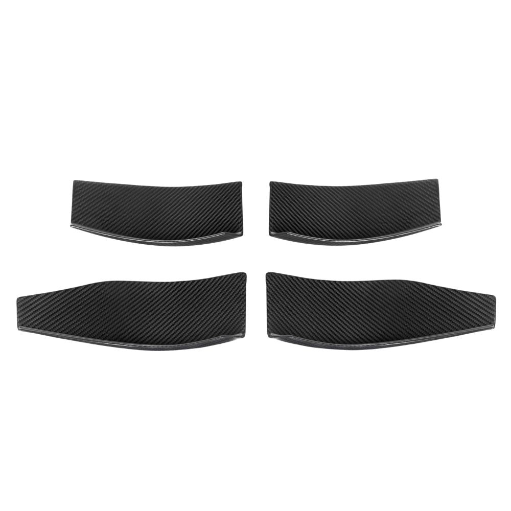 CT CARBON BMW M3/M4 G80/G81/G82/G83 2021+ CARBON FIBRE FRONT BUMPER CANARDS - V3 | SWISS HOMOLOGATED