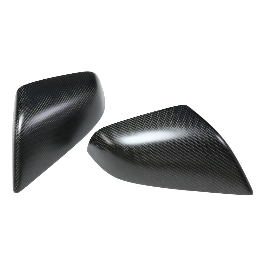 CT CARBON TESLA MODEL S 2012-2020 MATTE CARBON FIBRE MIRRORS | SWISS HOMOLOGATED